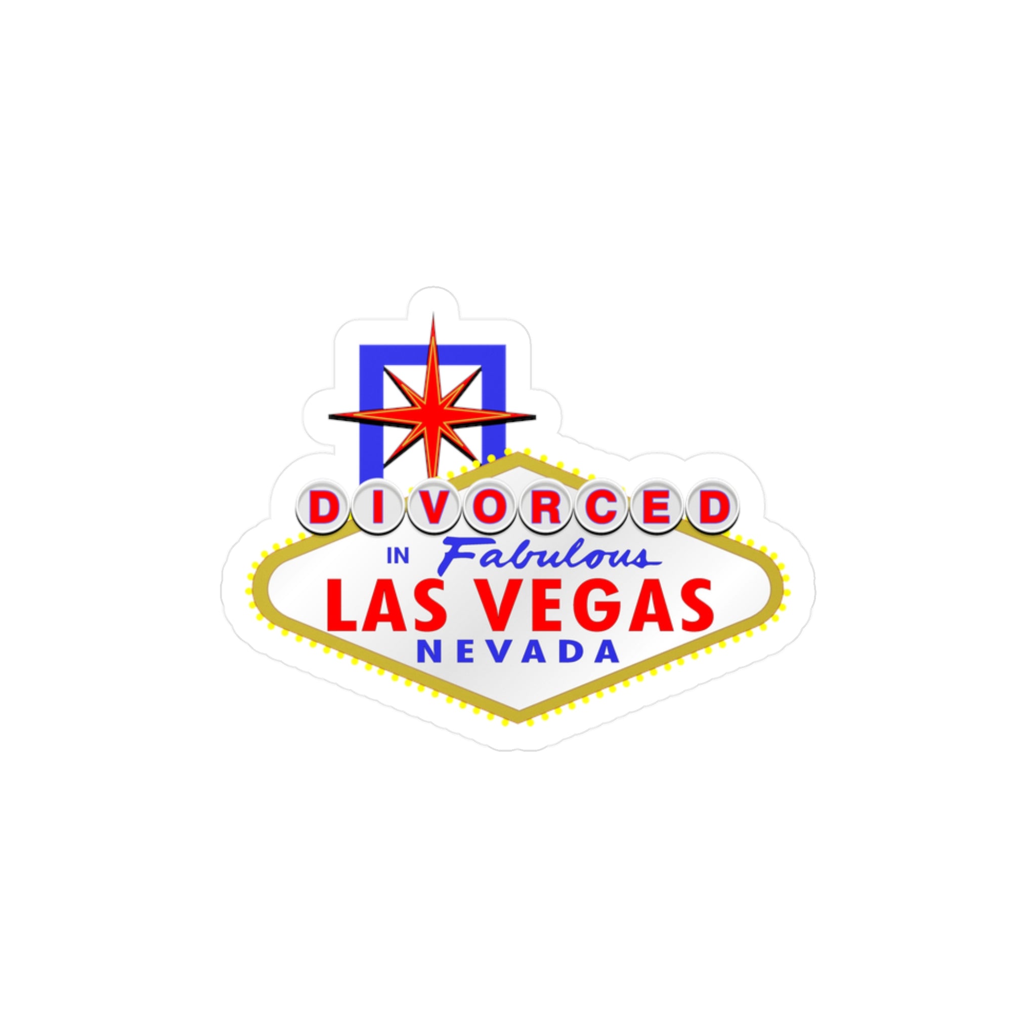 Divorced - "Las Vegas Sign" Vinyl Decal