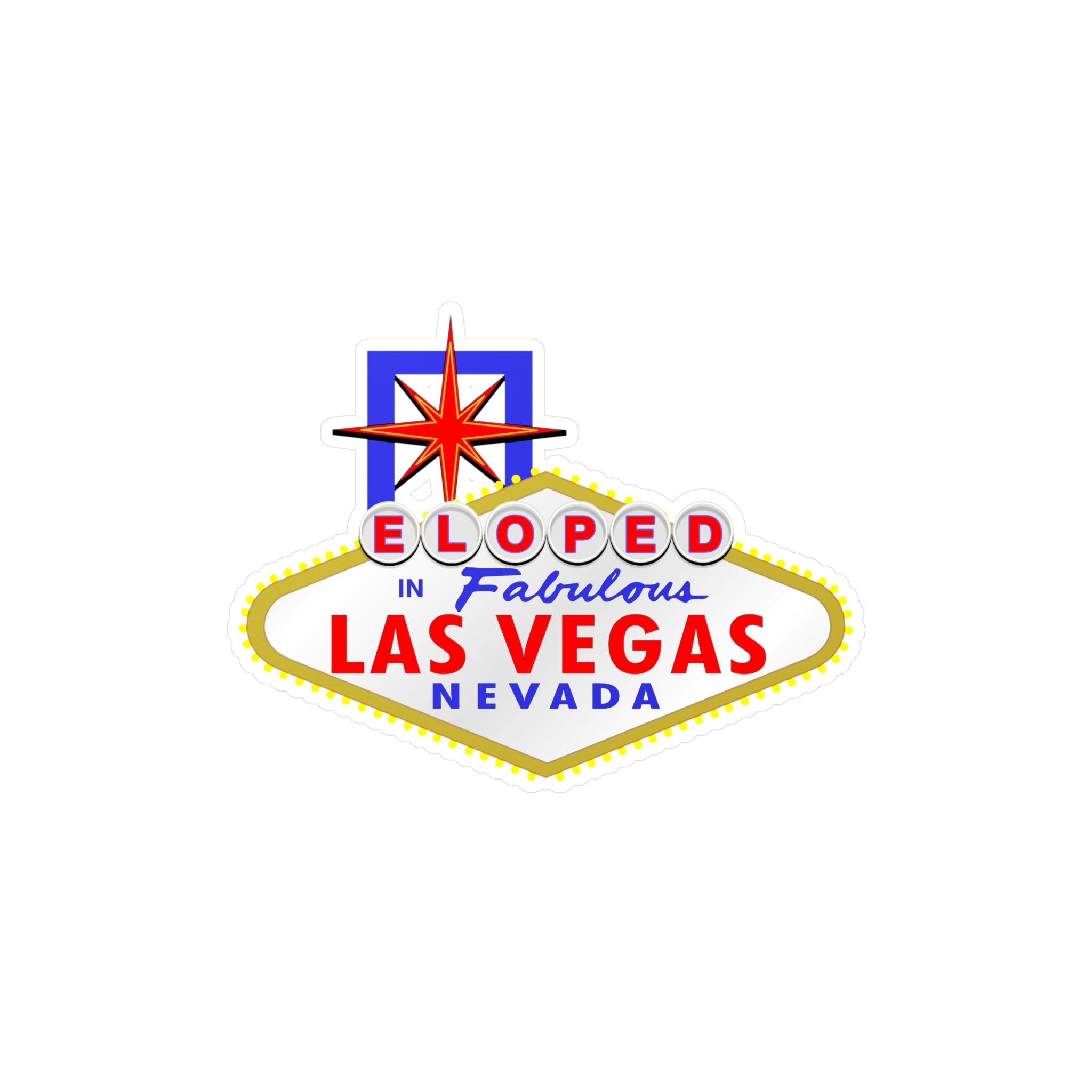 Eloped - "Las Vegas Sign" Vinyl Decal