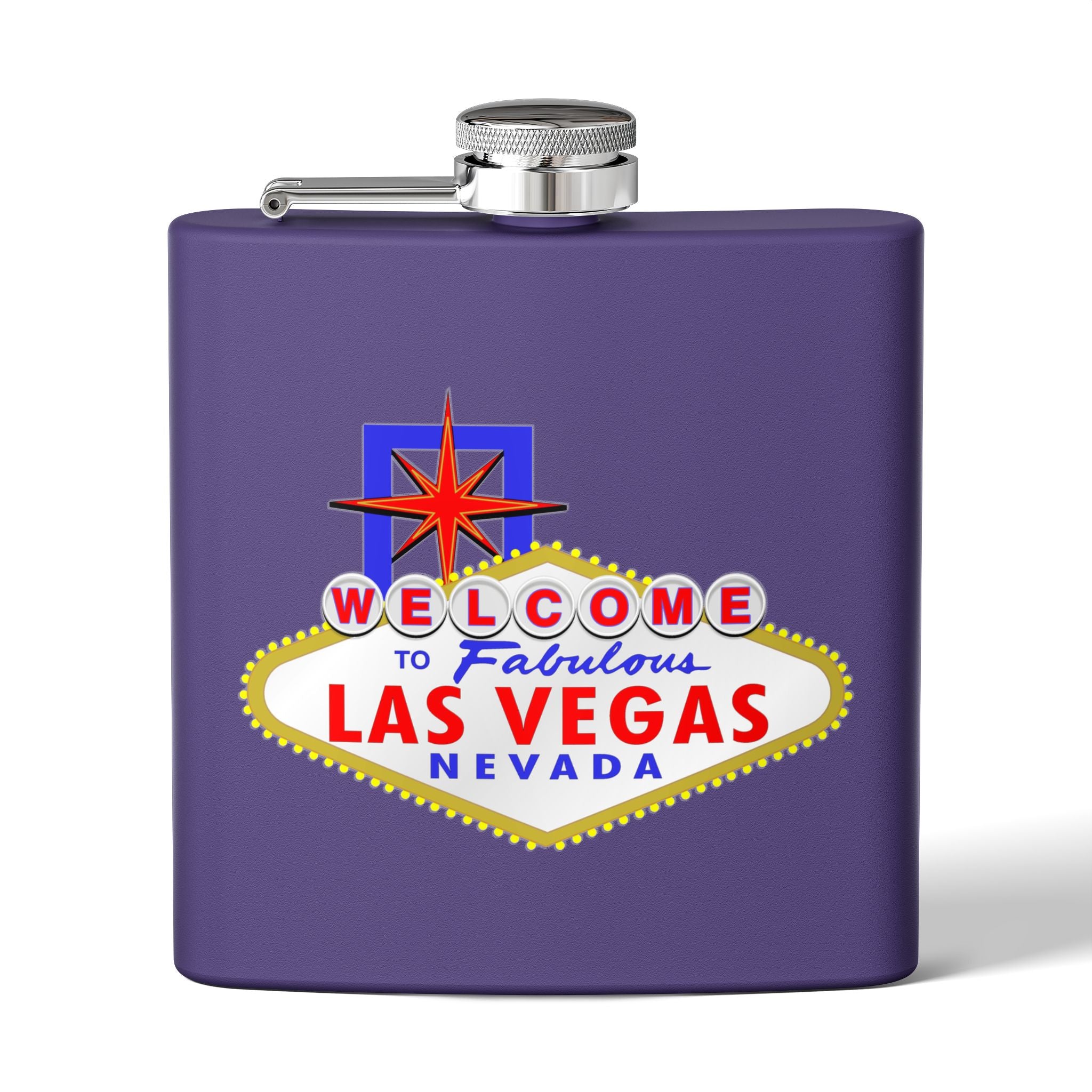 "Welcome To Fabulous" Las Vegas Sign 6oz Flask