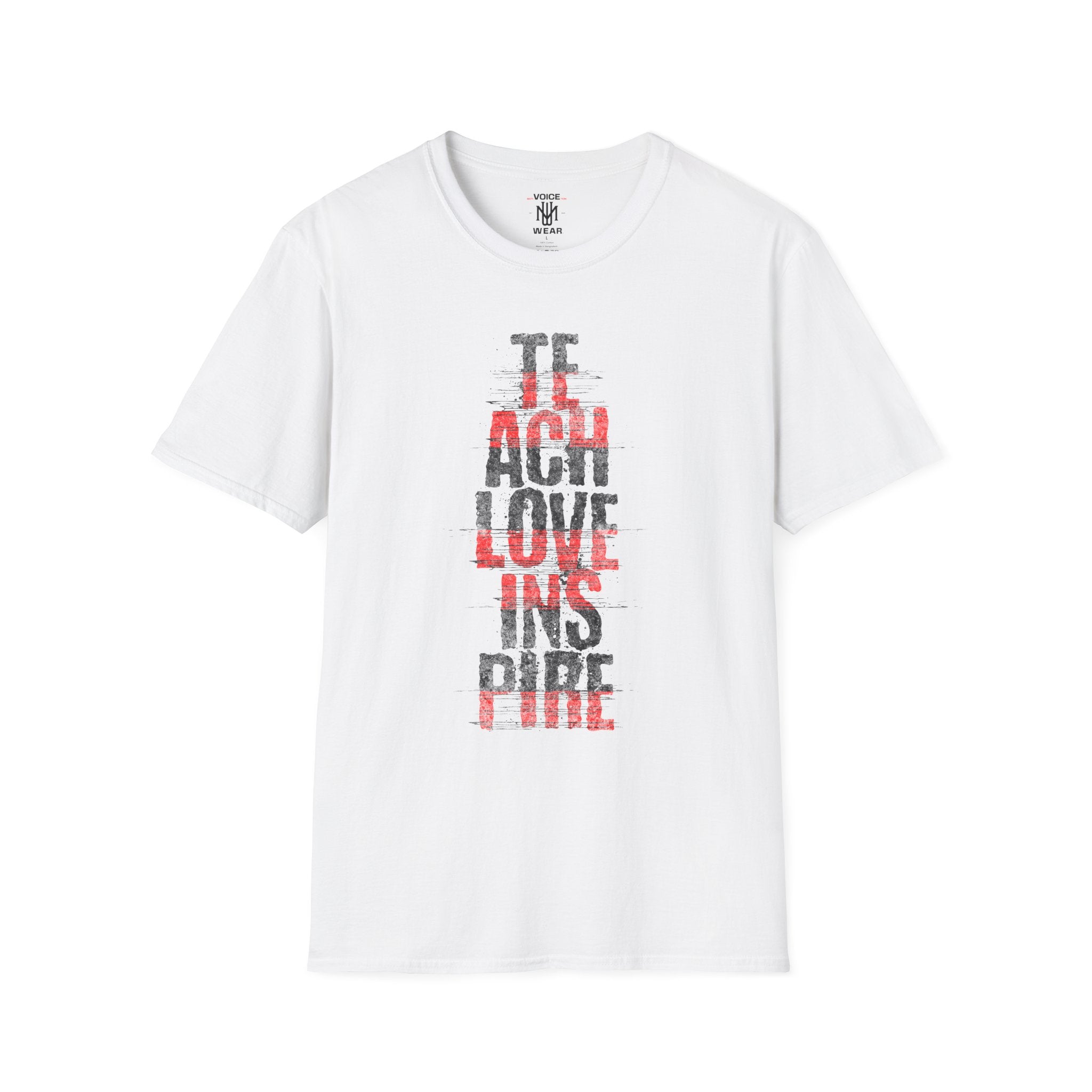 "Teach Love Inspire" - "moti-Voice-tion Wear" T-Shirt