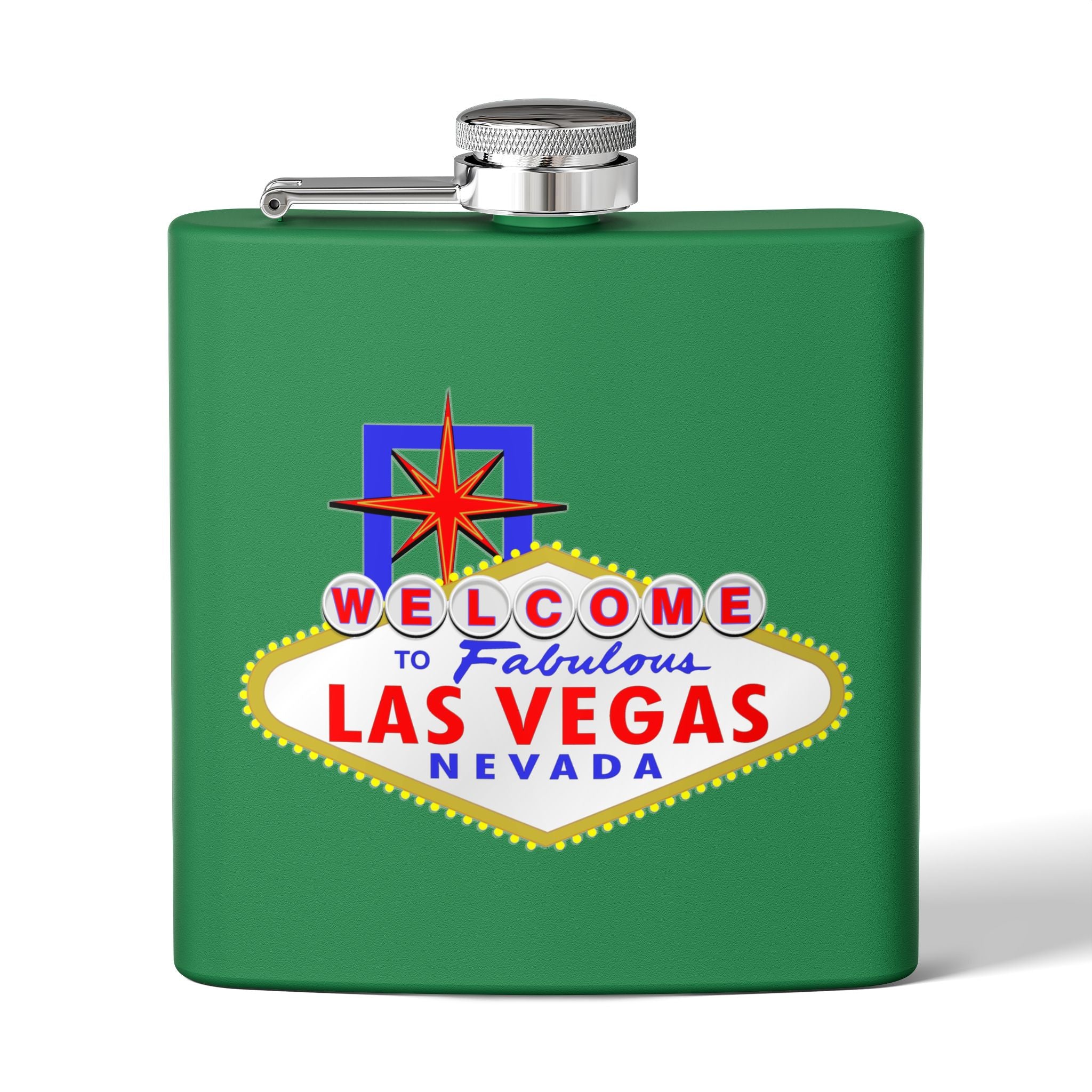"Welcome To Fabulous" Las Vegas Sign 6oz Flask