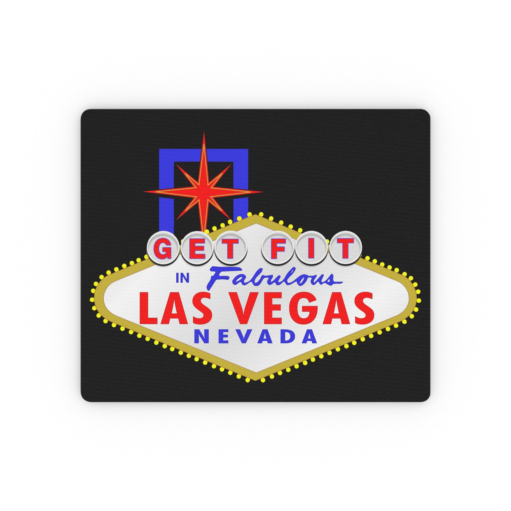 Get Fit - "Las Vegas Sign" Mouse Pad
