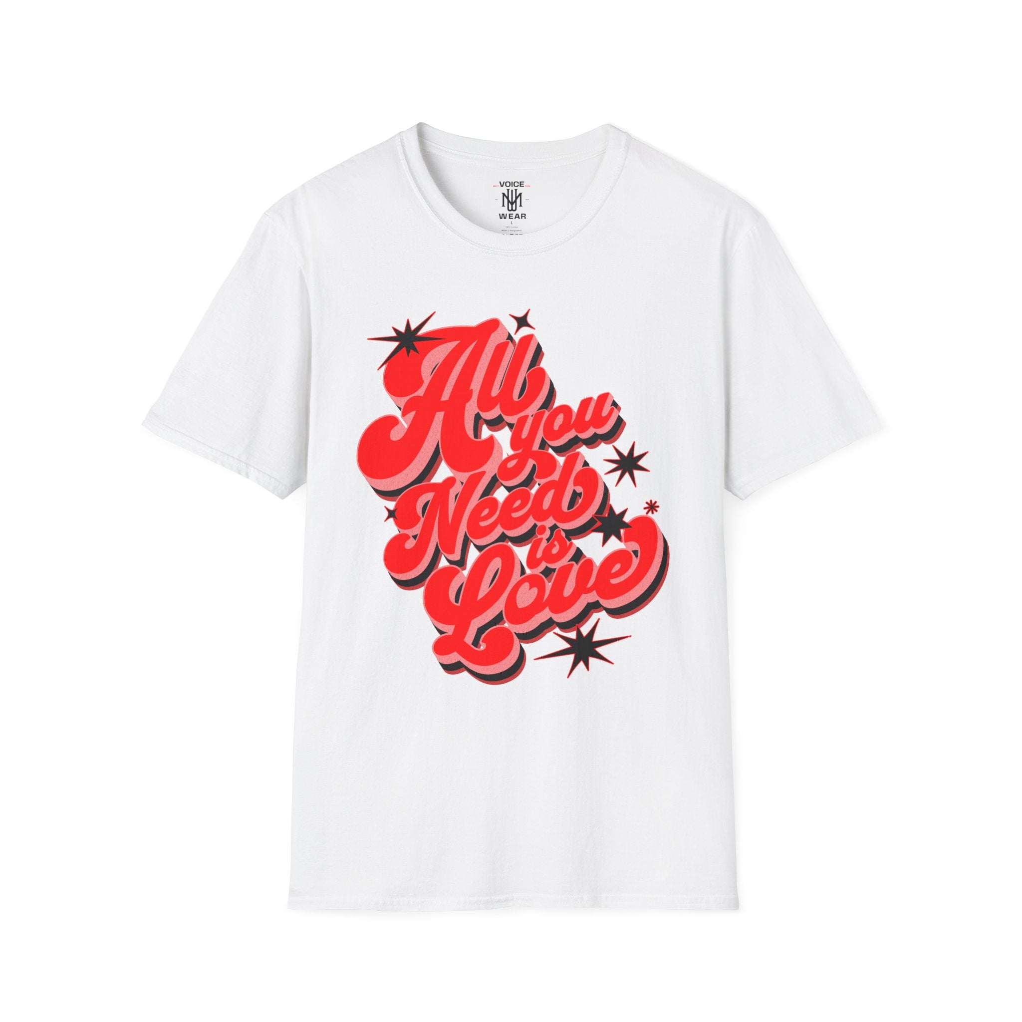 "All You Need Is Love" - "moti-Voice-tion Wear" T-Shirt