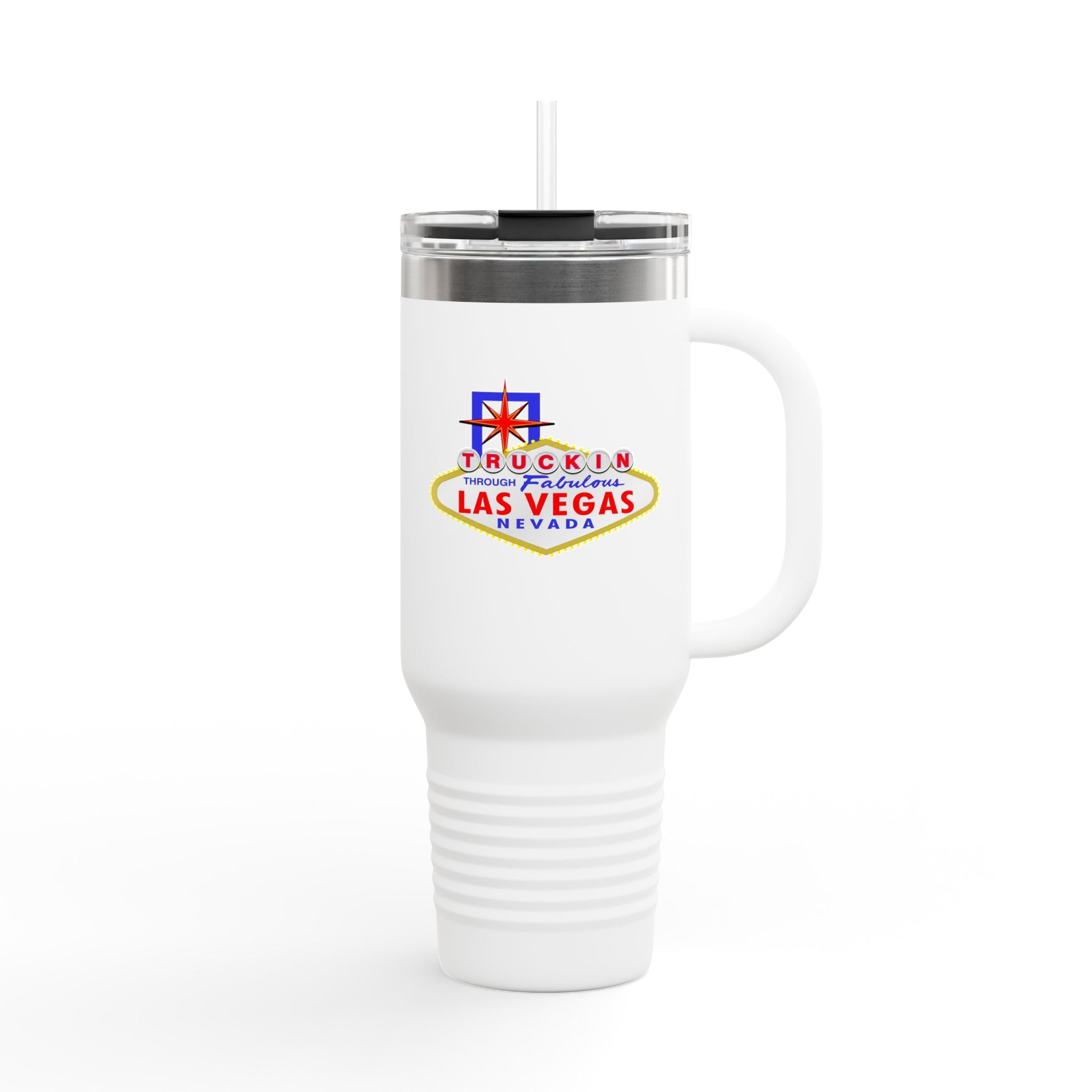 "Truckin Through" Las Vegas Sign 40oz Insulated Travel Mug | Tumbler