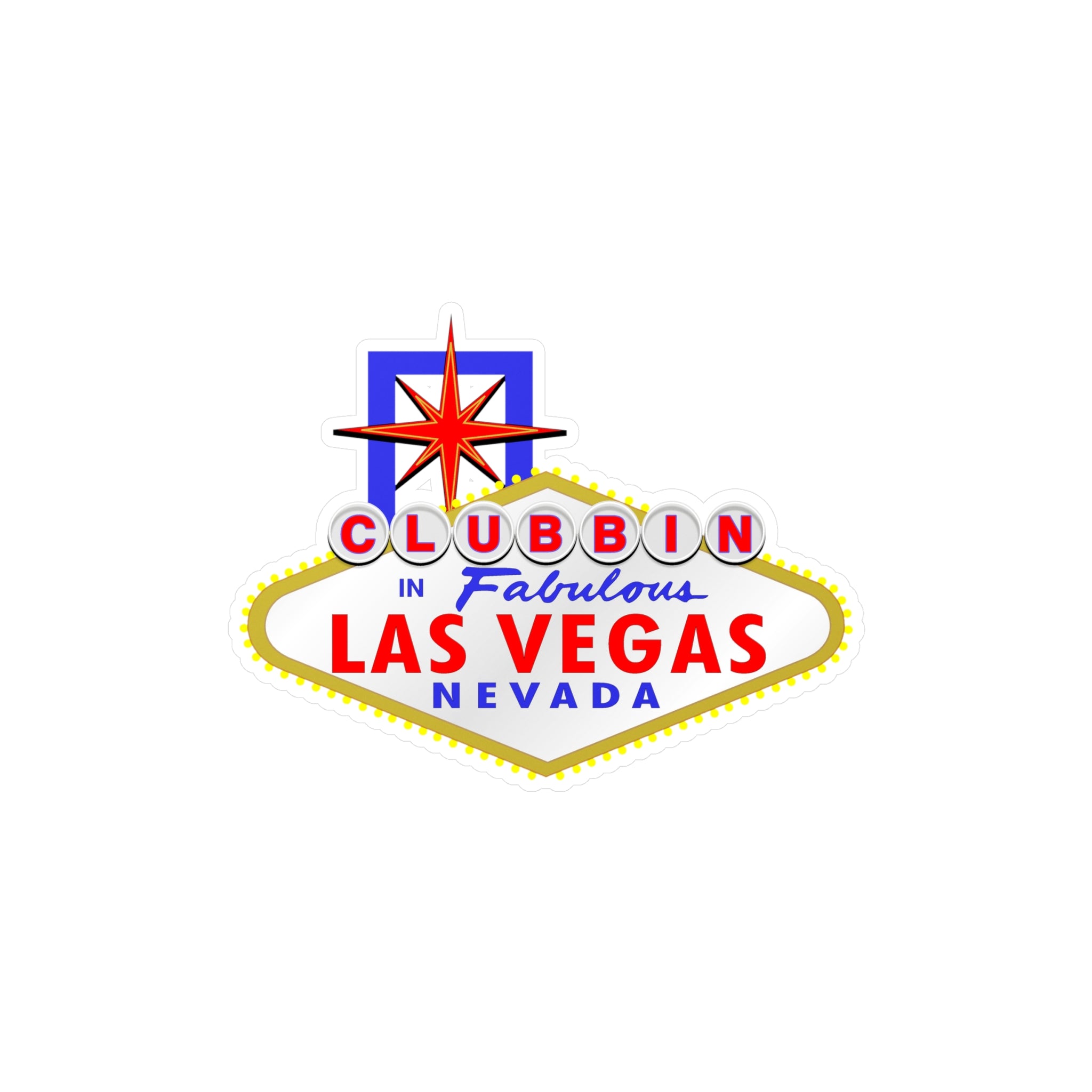 Clubbin - "Las Vegas Sign" Vinyl Decal