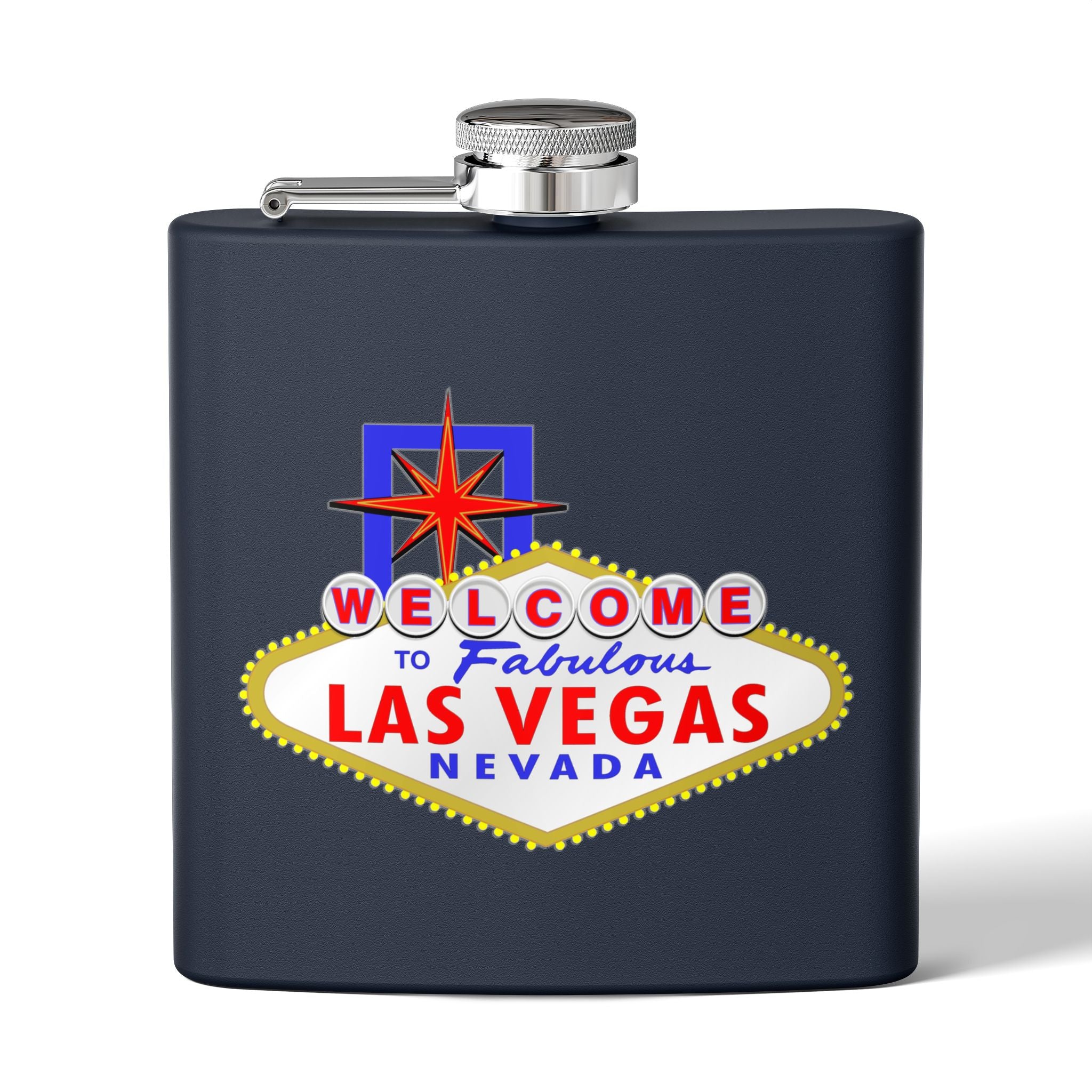 "Welcome To Fabulous" Las Vegas Sign 6oz Flask