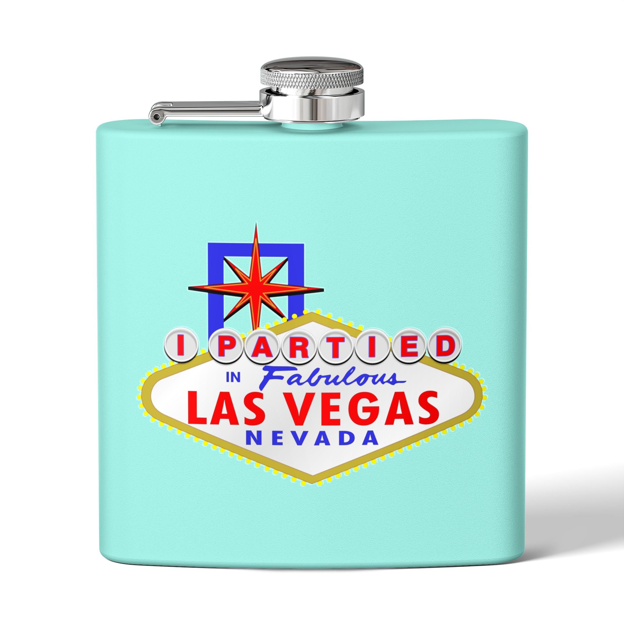 "I Partied" Las Vegas Sign 6oz Flask