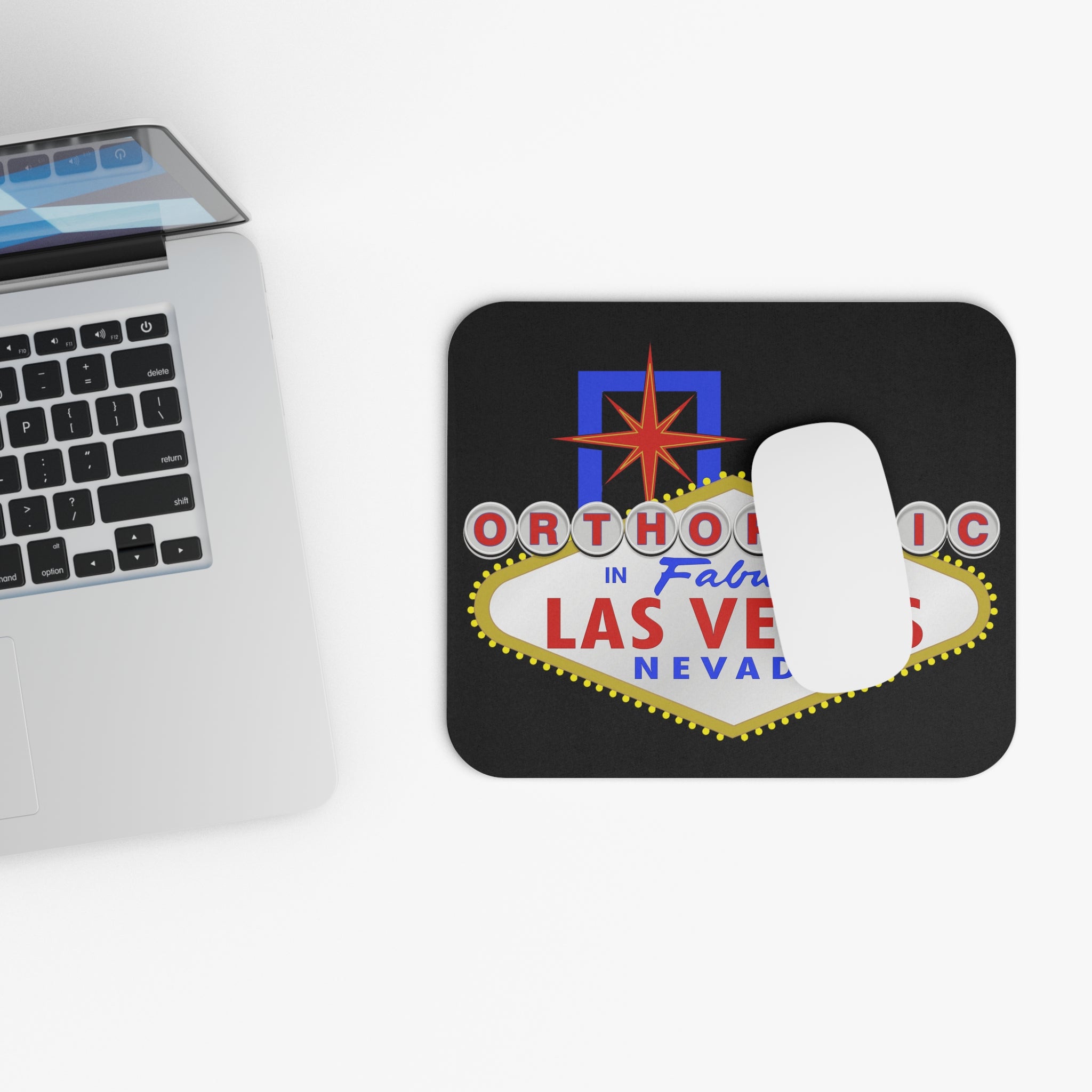 Orthopedic In Fabulous Las Vegas Sign Mouse Pad