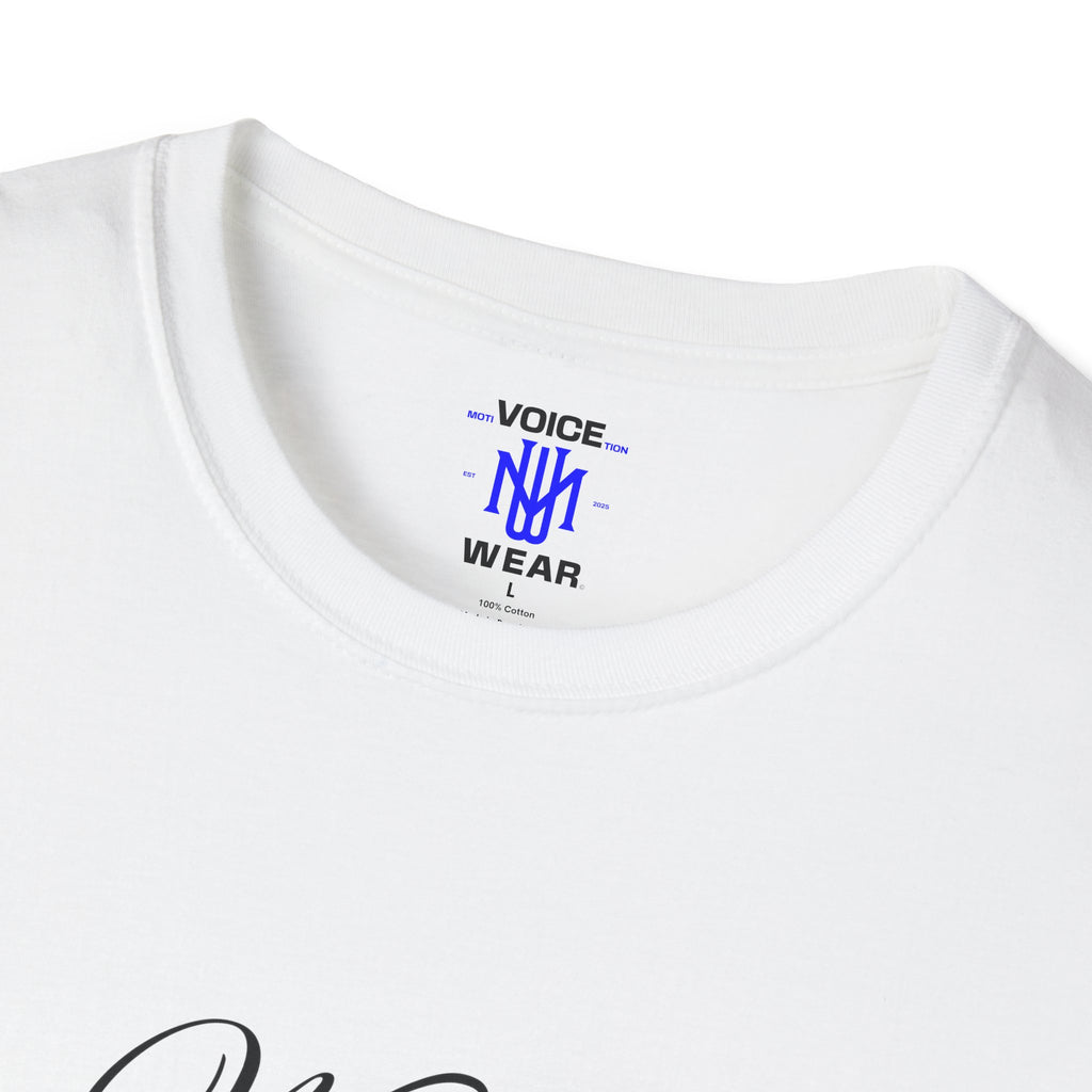 "Where Focus Goes" (Blue) - "moti-Voice-tion Wear" T-Shirt