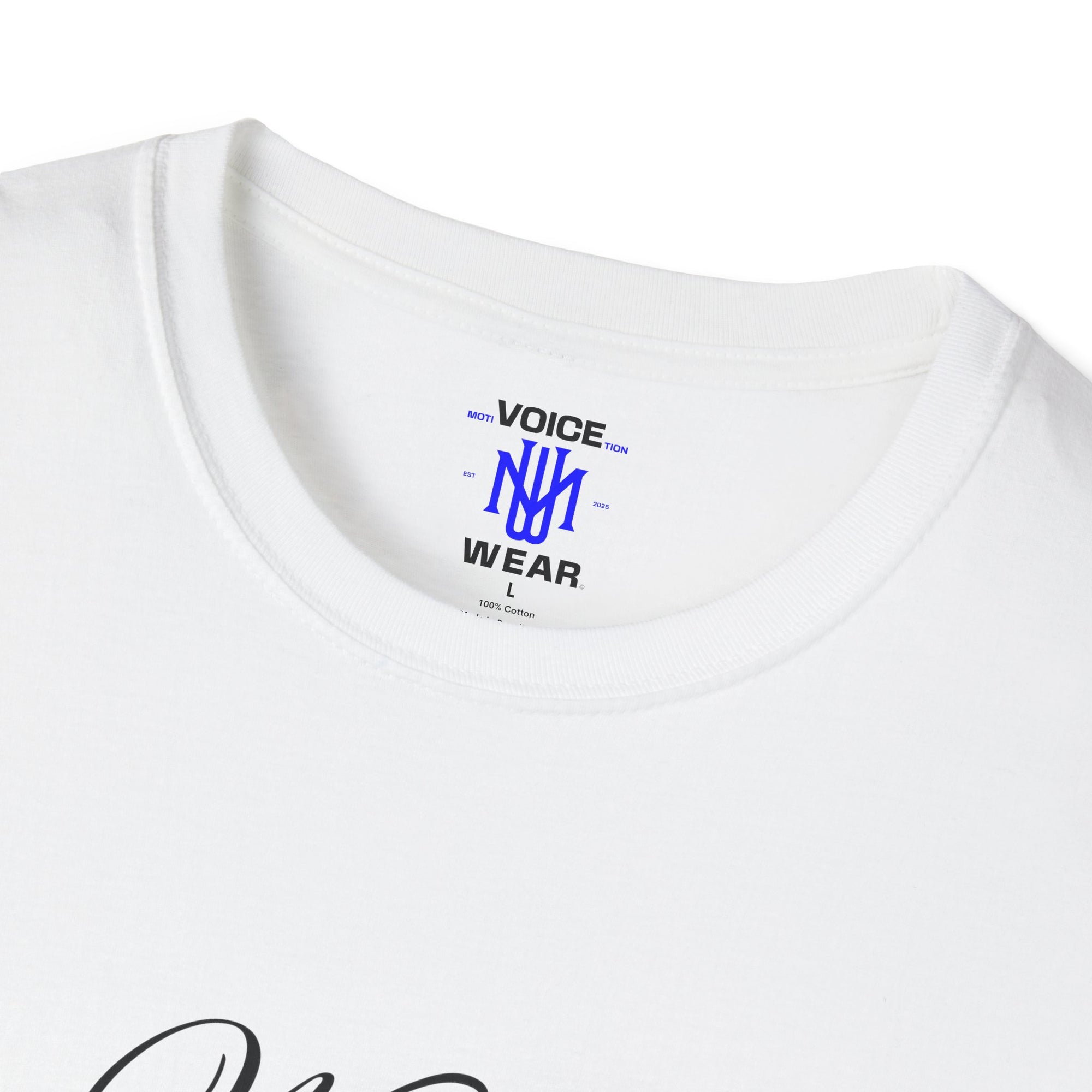 "Where Focus Goes" (Blue) - "moti-Voice-tion Wear" T-Shirt