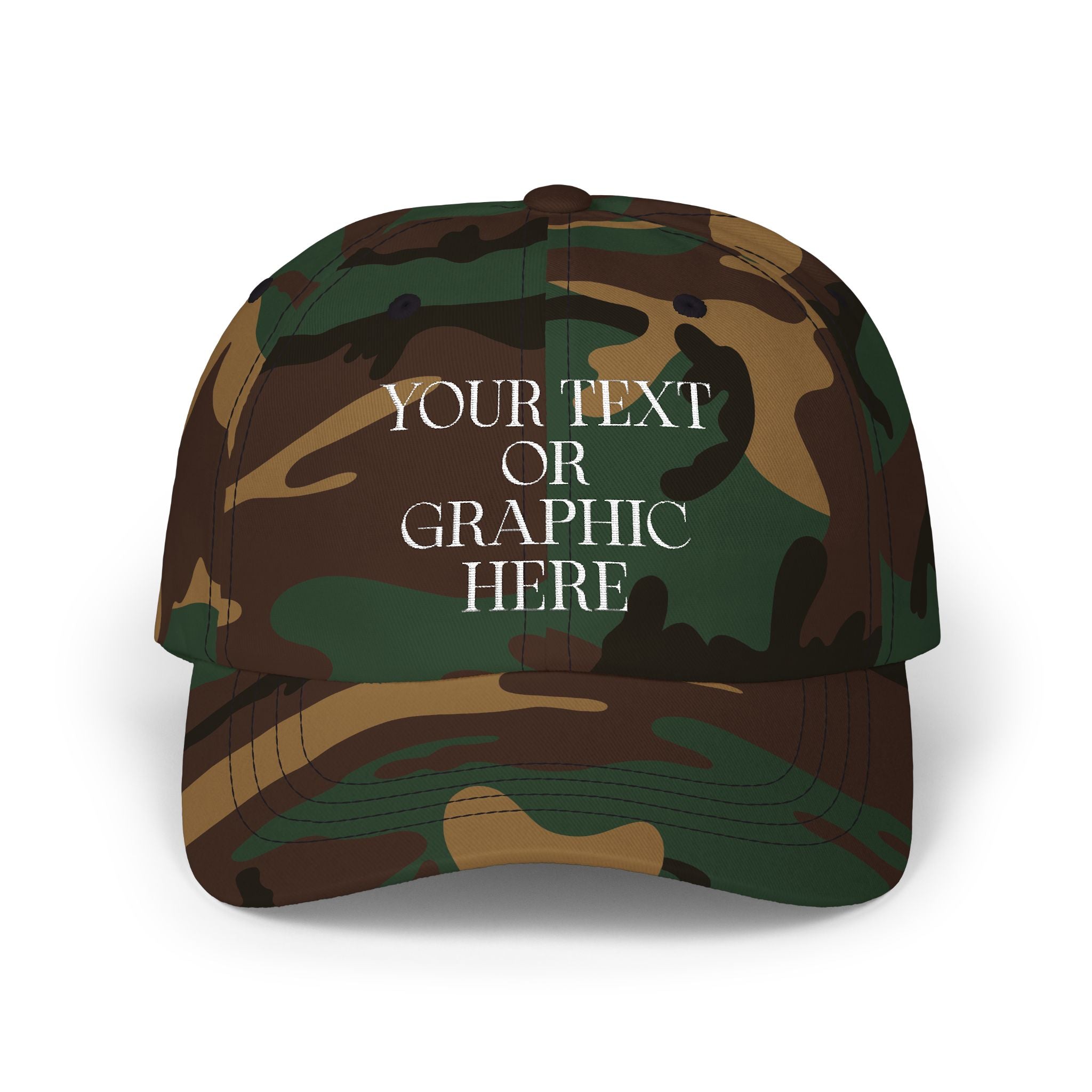 Customizable Embroidered Dad Hat - (Your Text or Graphic Here)