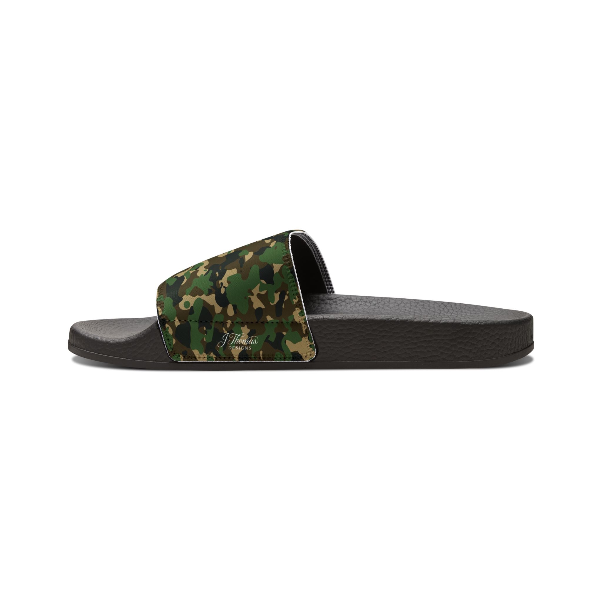 "All-Over Print" - Green Camo Men's Removable-Strap Sandals