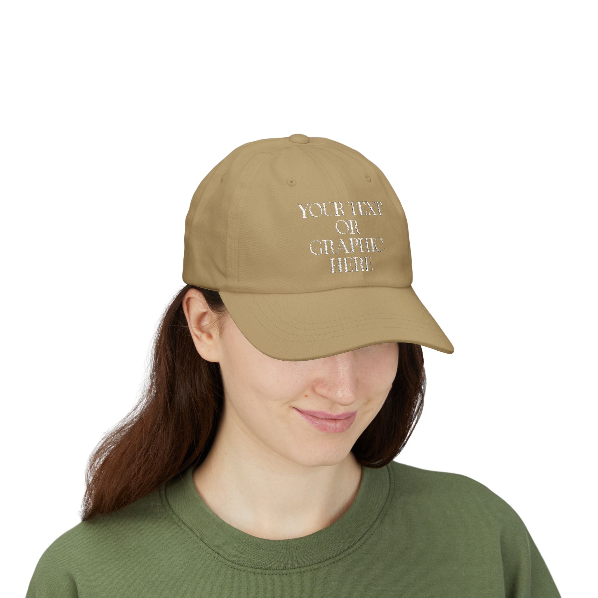 Customizable Embroidered Dad Hat - (Your Text or Graphic Here)