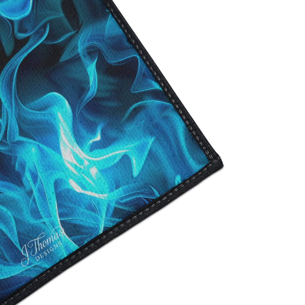 Heavy Duty Floor Mat – Blue Flames