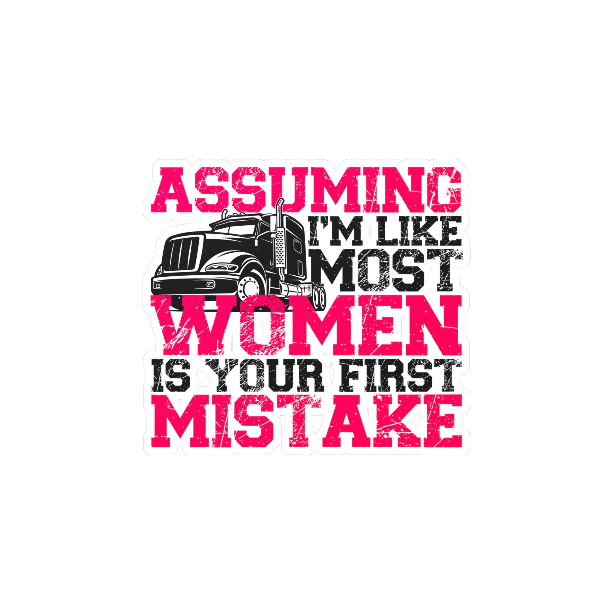 Assuming I'm Like Most Women Vinyl Decal