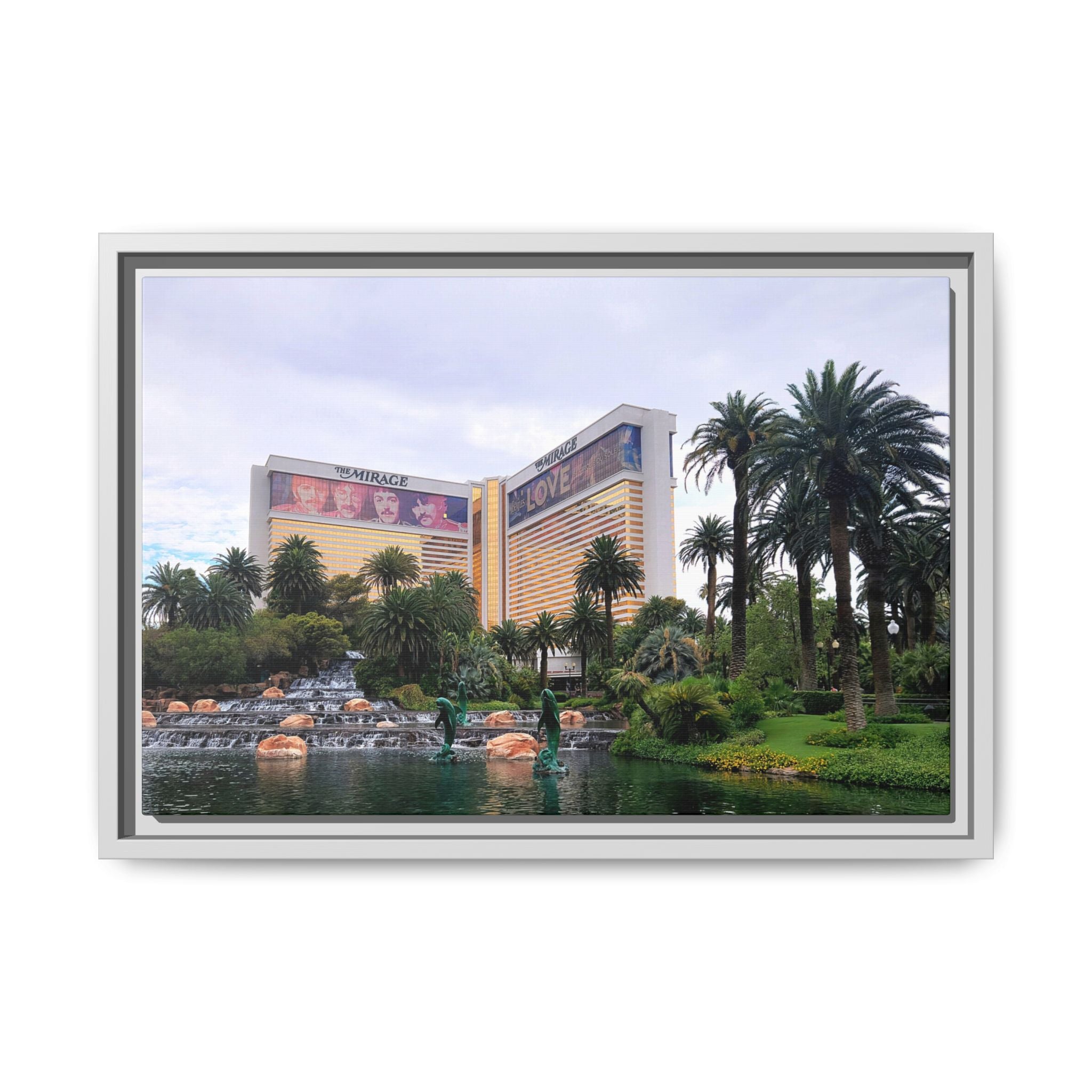 The Mirage Casino Framed Canvas Print