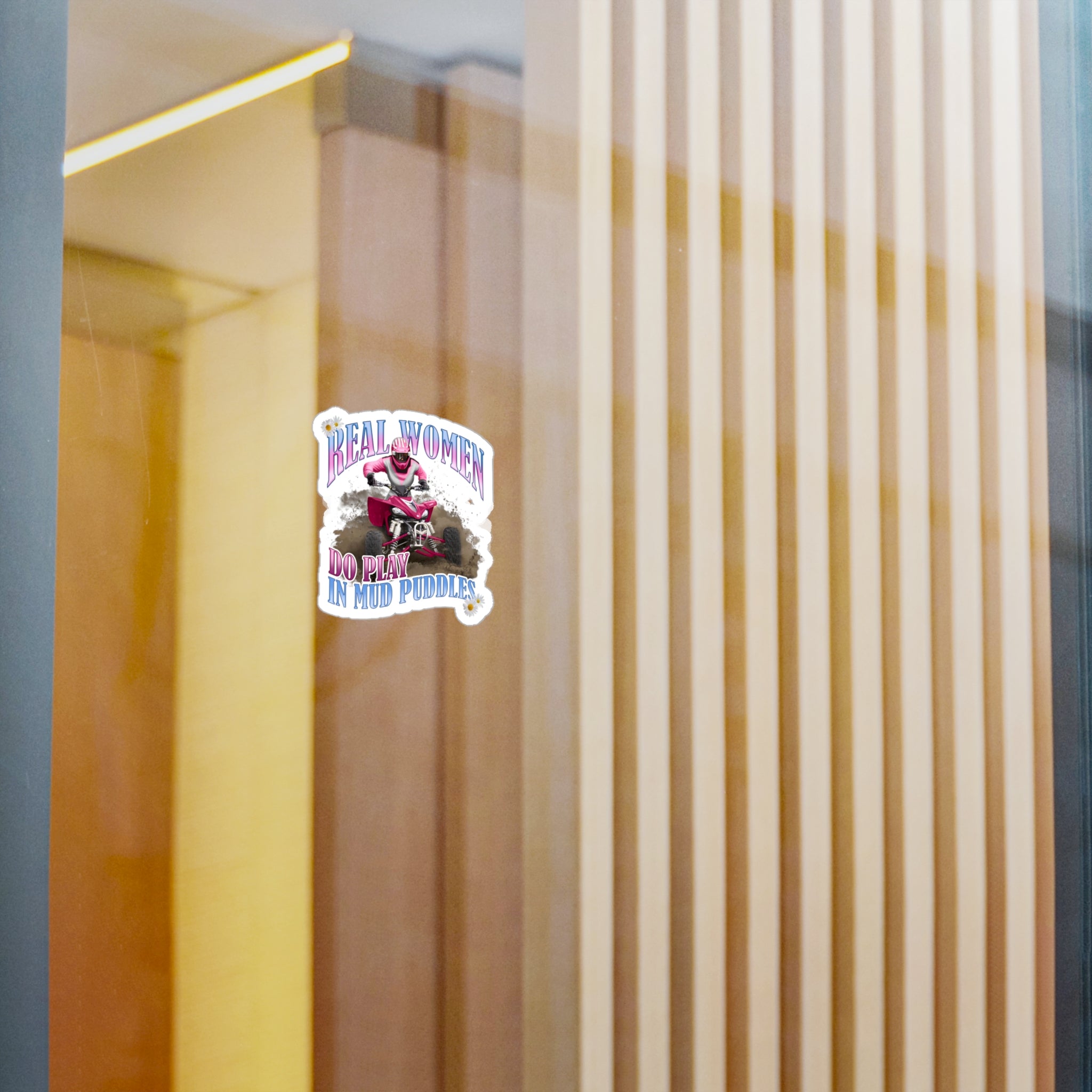 Real Women Do Play In Mud Puddles Vinyl Decal