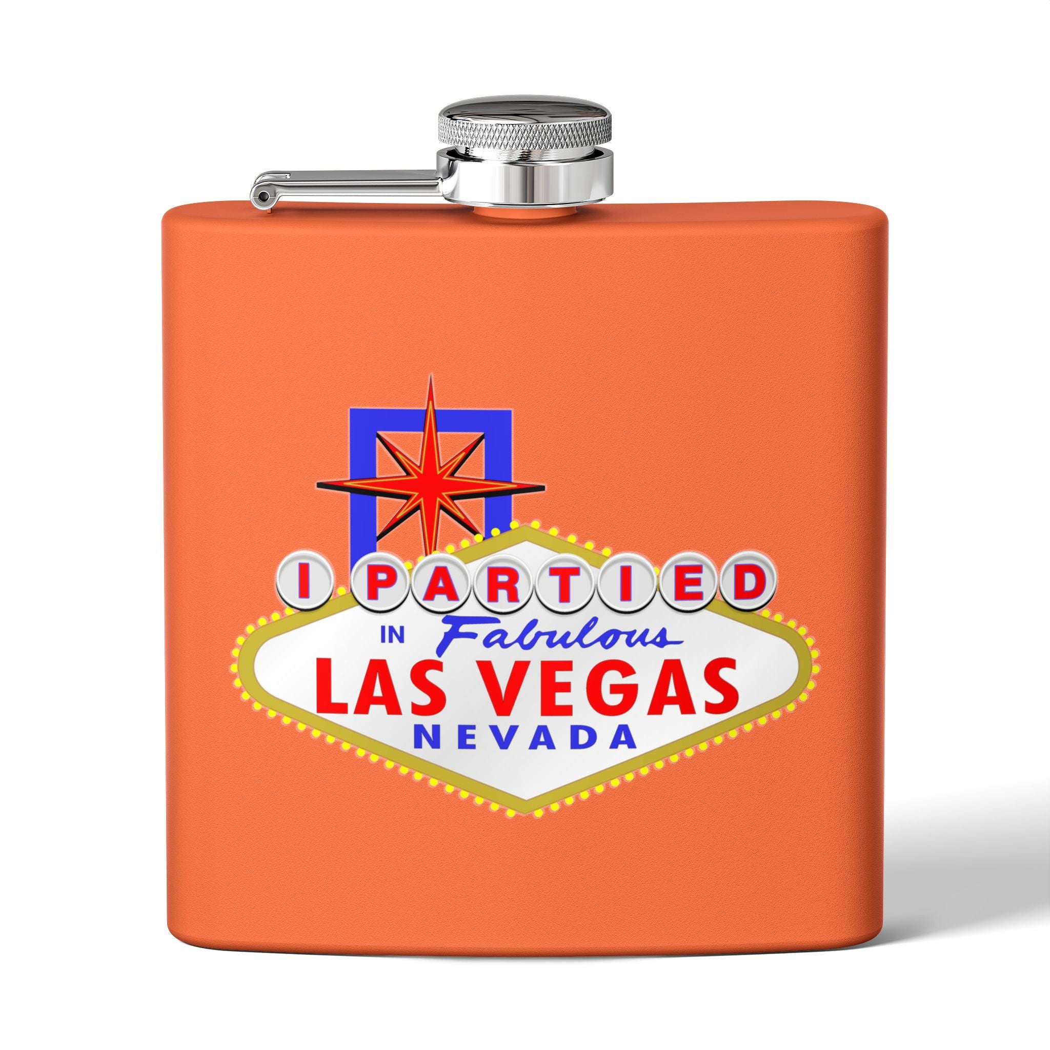 "I Partied" Las Vegas Sign 6oz Flask