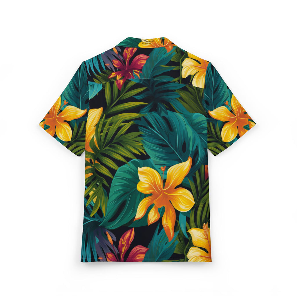 "All-Over Print" Hawaiian Button-Down Shirt