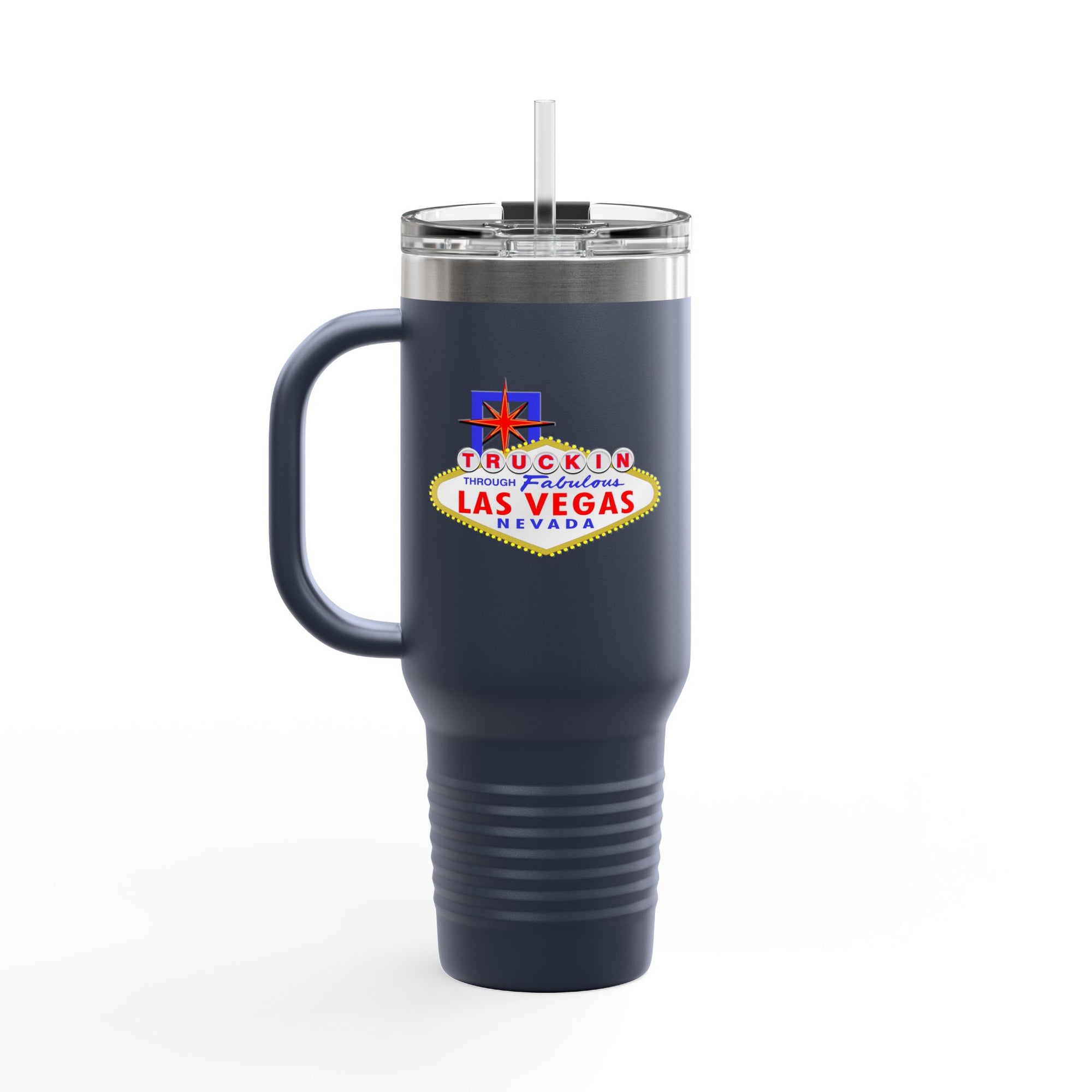 "Truckin Through" Las Vegas Sign 40oz Insulated Travel Mug | Tumbler