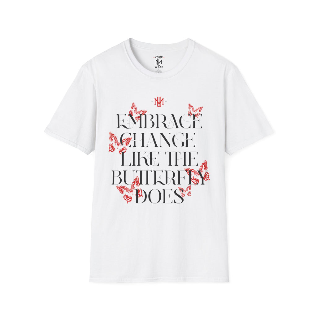 "Embrace Change" - Red - "moti-Voice-tion Wear" T-Shirt