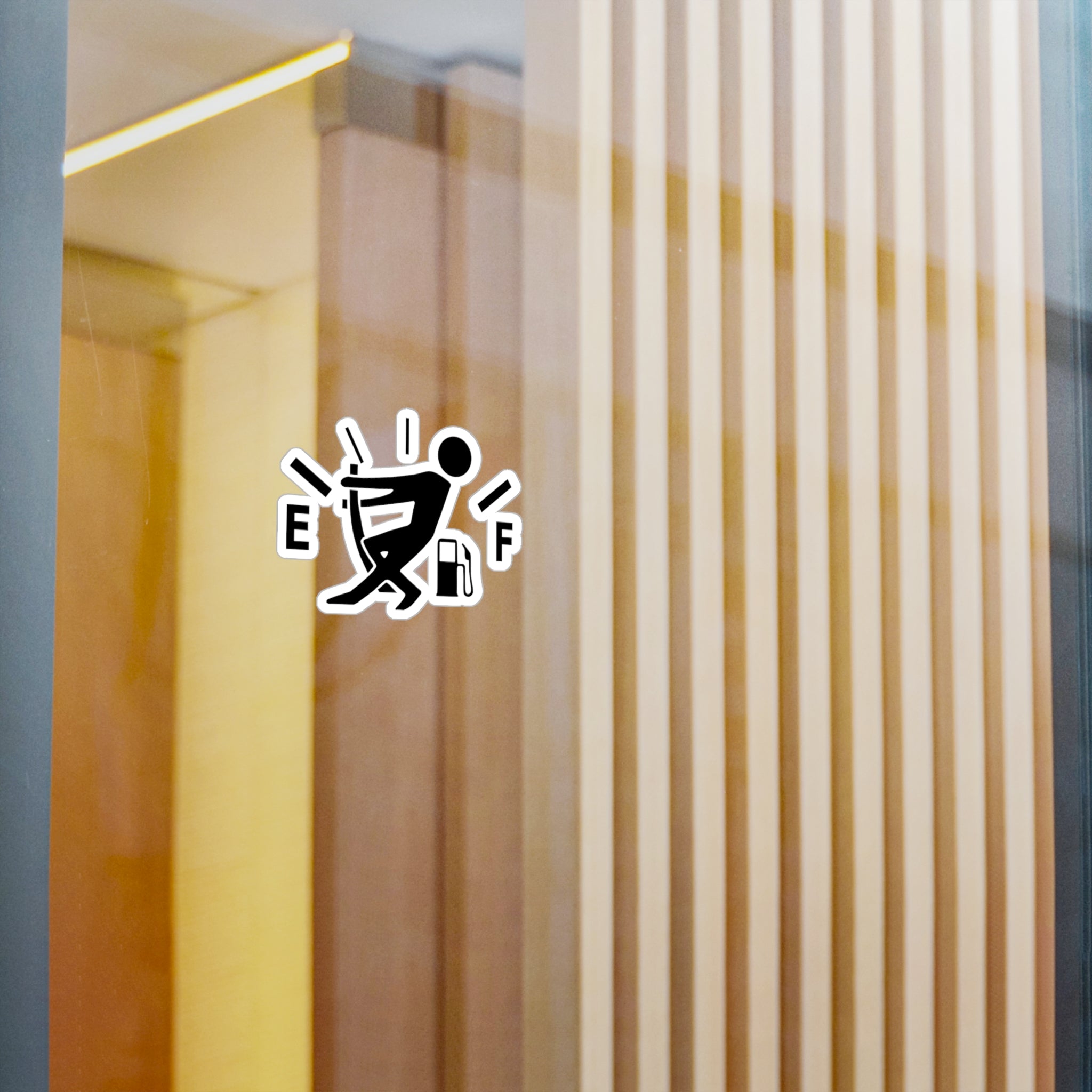 Male Gas Hand Vinyl Decal