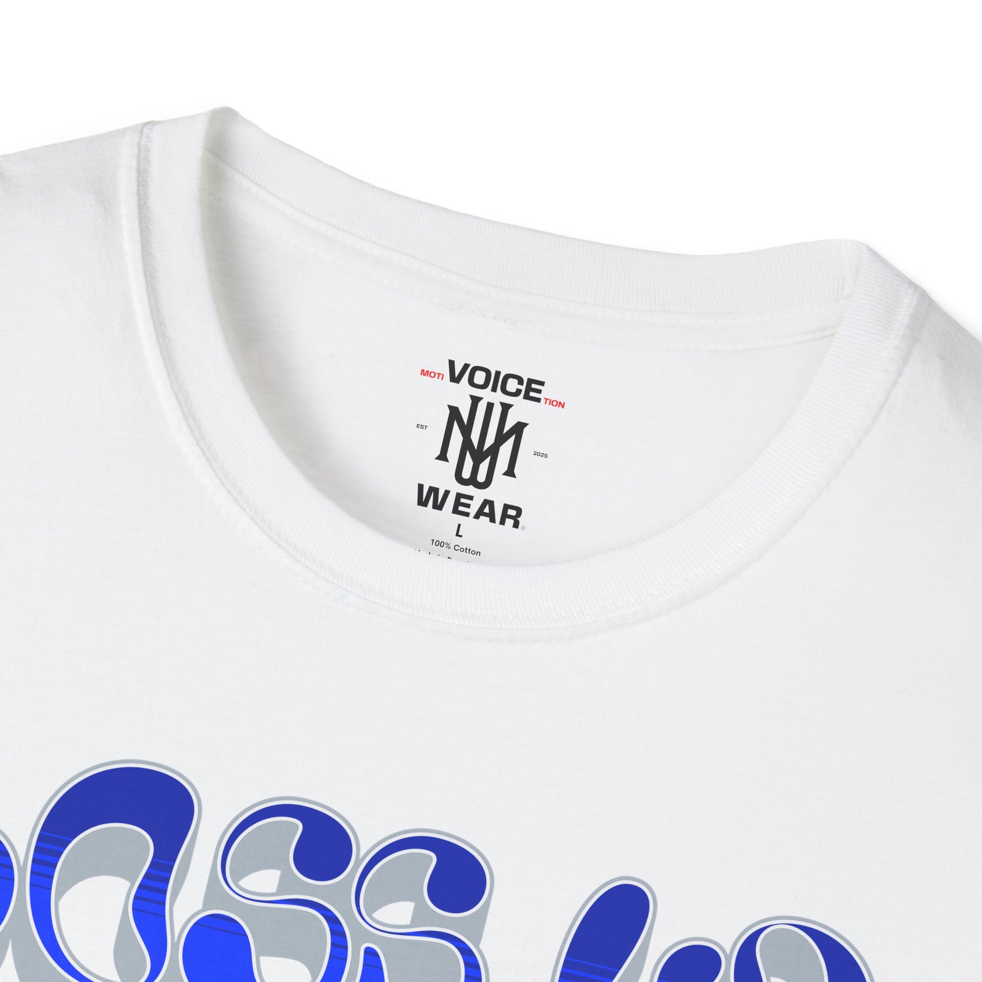 "Boss Up Or Get Lost - Blue" - "moti-Voice-tion Wear" T-Shirt