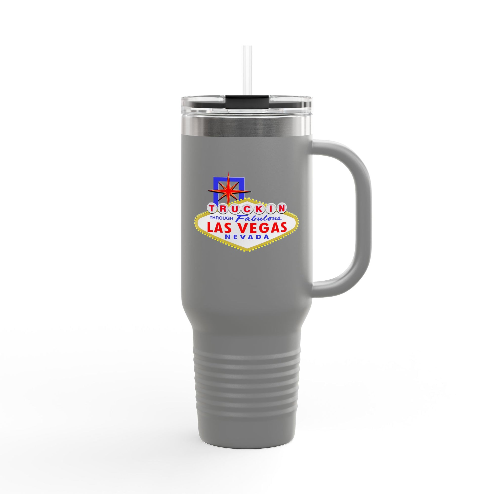 "Truckin Through" Las Vegas Sign 40oz Insulated Travel Mug | Tumbler