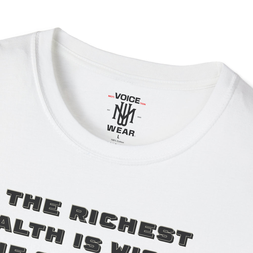 "Intangible Qualities" Quote - "moti-Voice-tion Wear" T-Shirt #2