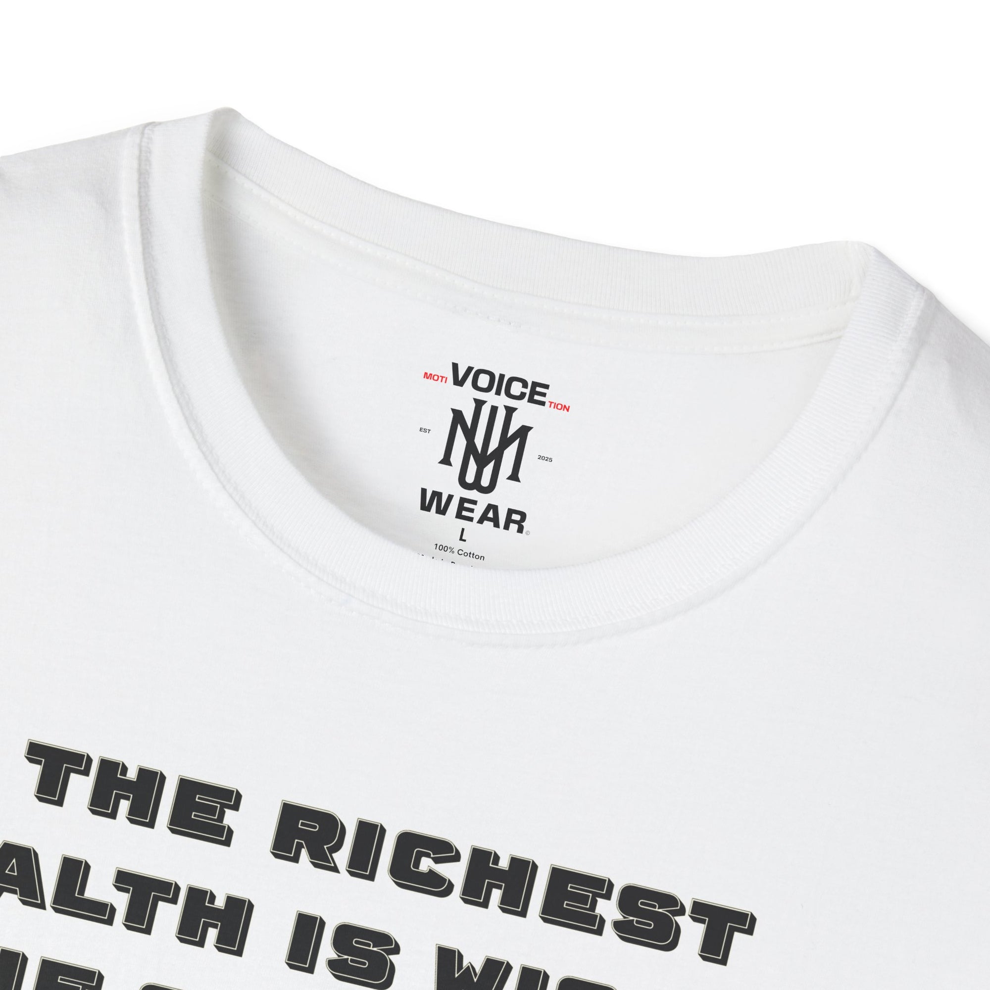 "Intangible Qualities" Quote - "moti-Voice-tion Wear" T-Shirt #2
