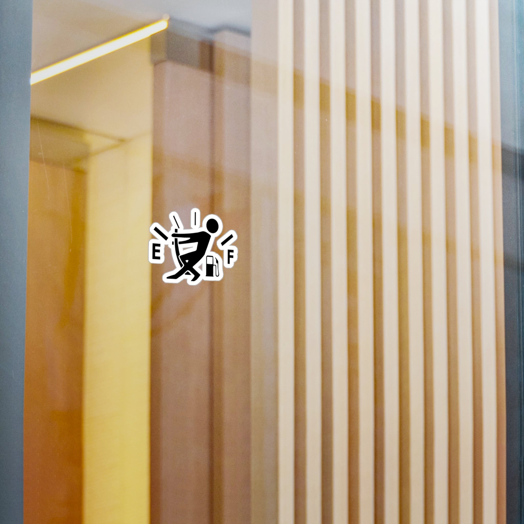 Male Gas Hand Vinyl Decal