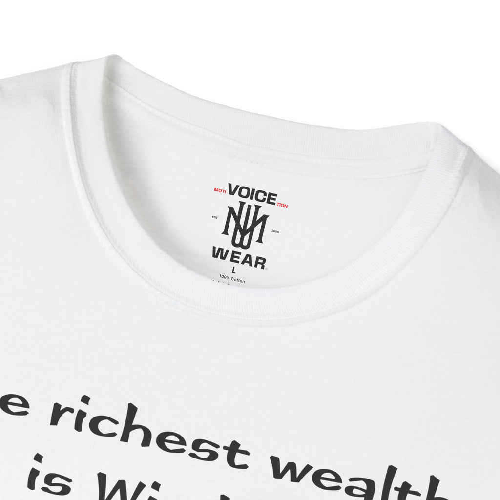 "Intangible Qualities" Quote - "moti-Voice-tion Wear" T-Shirt
