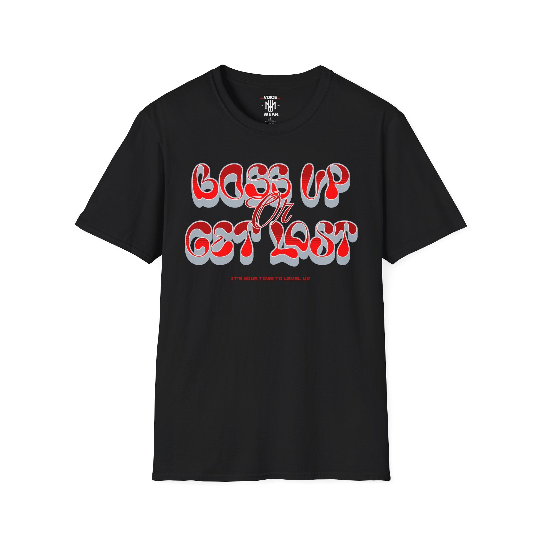 "Boss Up Or Get Lost - Red" - "moti-Voice-tion Wear" T-Shirt