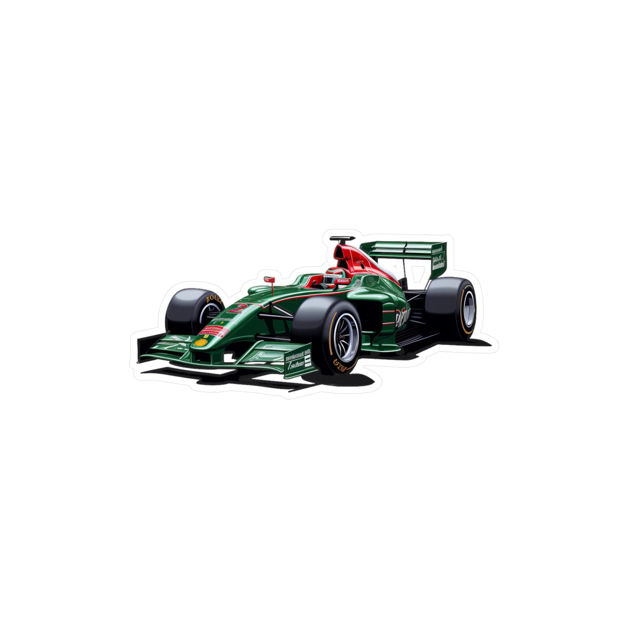 F1 Car #4 Vinyl Decal
