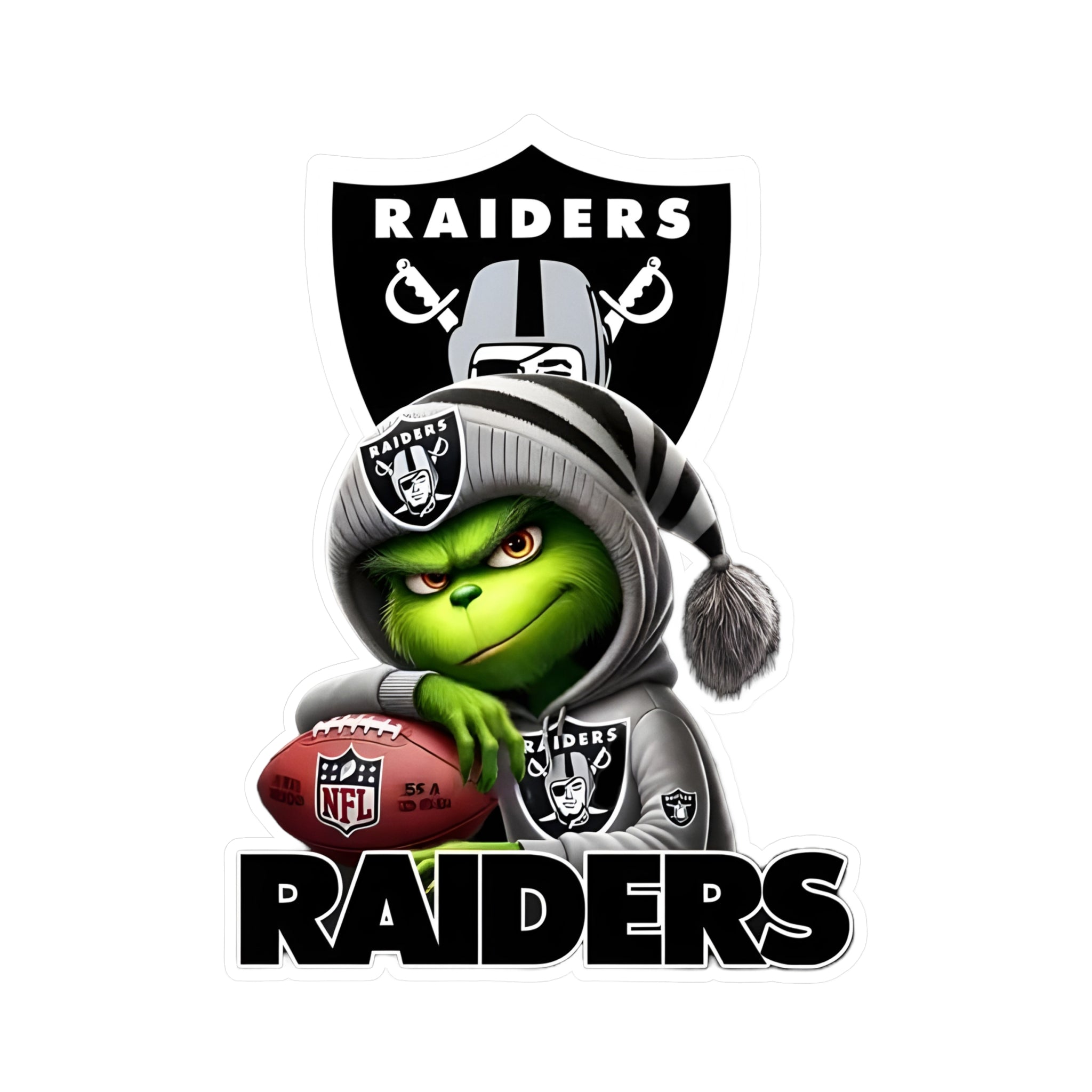 The Grinch - Raiders Vinyl Decal