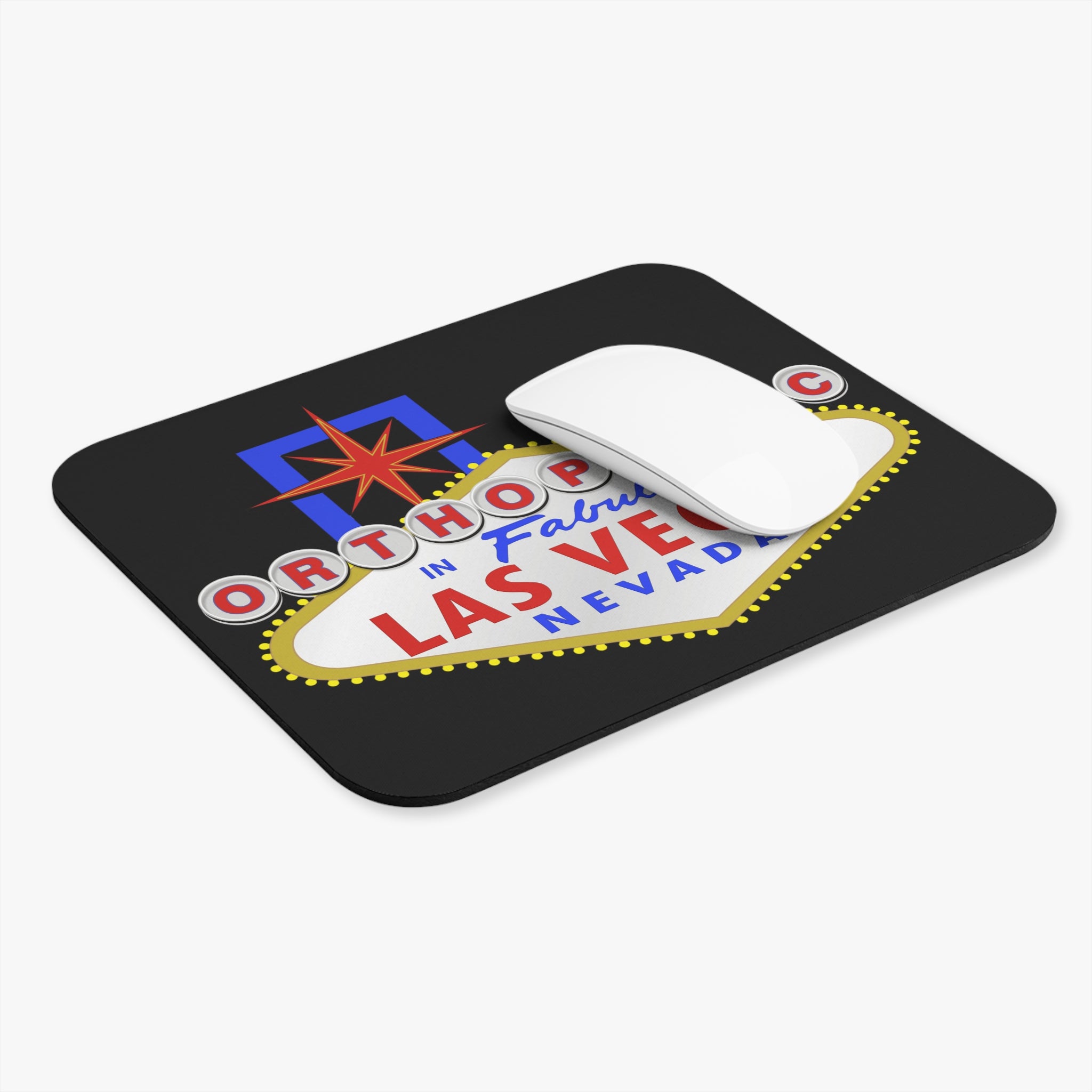 Orthopedic In Fabulous Las Vegas Sign Mouse Pad
