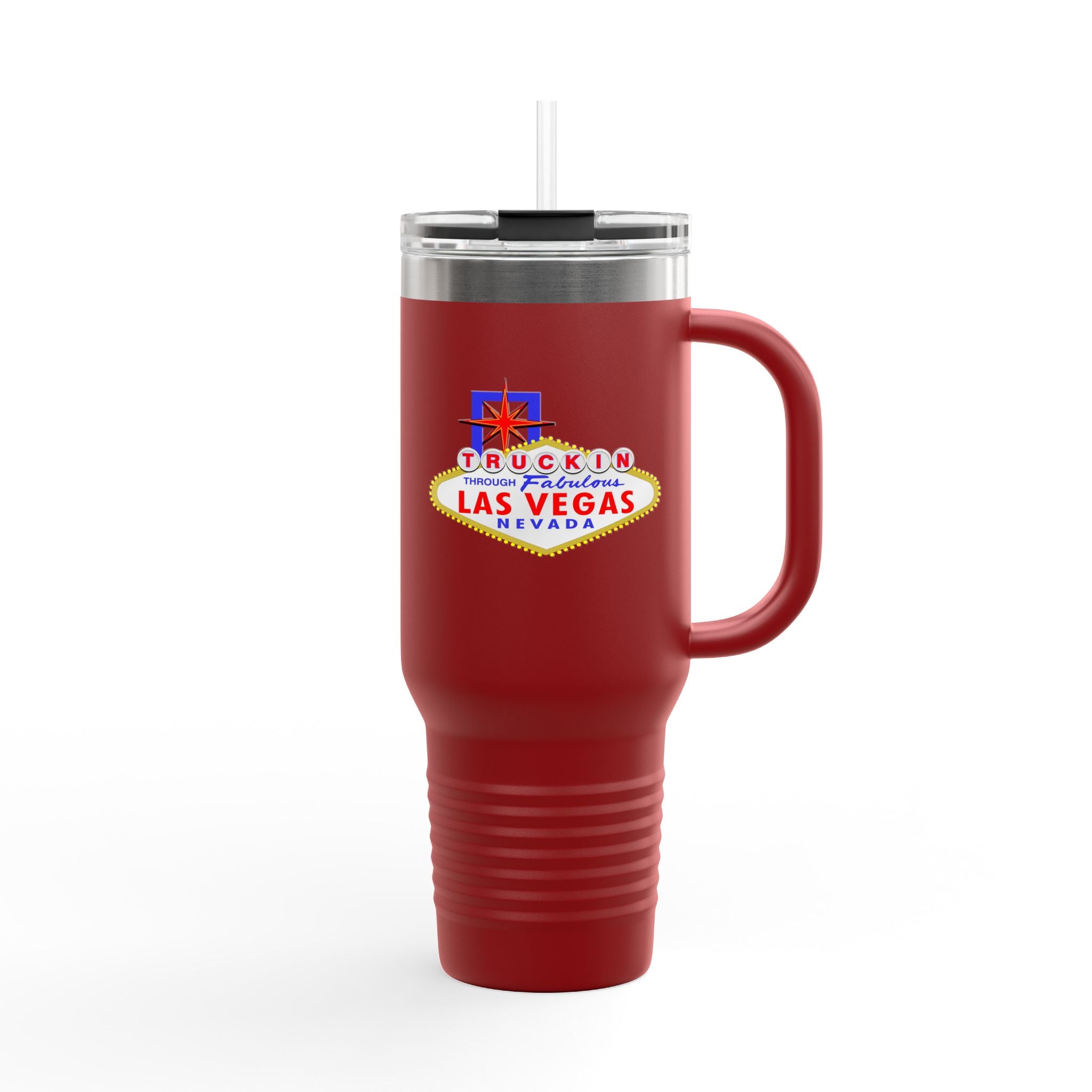 "Truckin Through" Las Vegas Sign 40oz Insulated Travel Mug | Tumbler