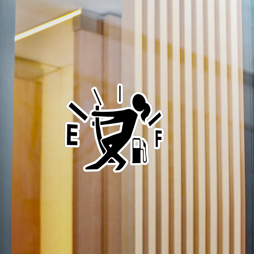 Female Gas Hand Vinyl Decal