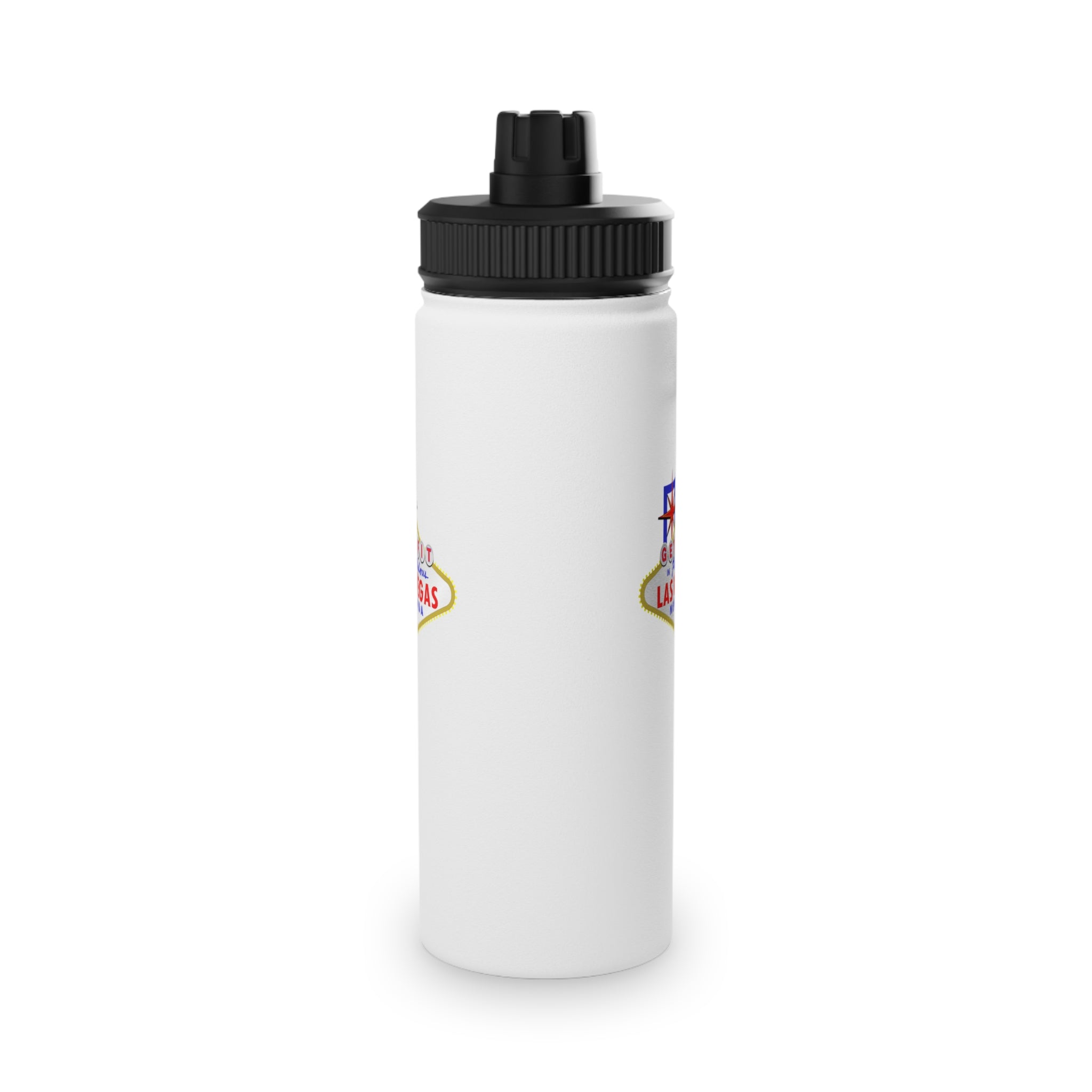 "Get Fit" Las Vegas Sign Stainless Steel Water Bottle