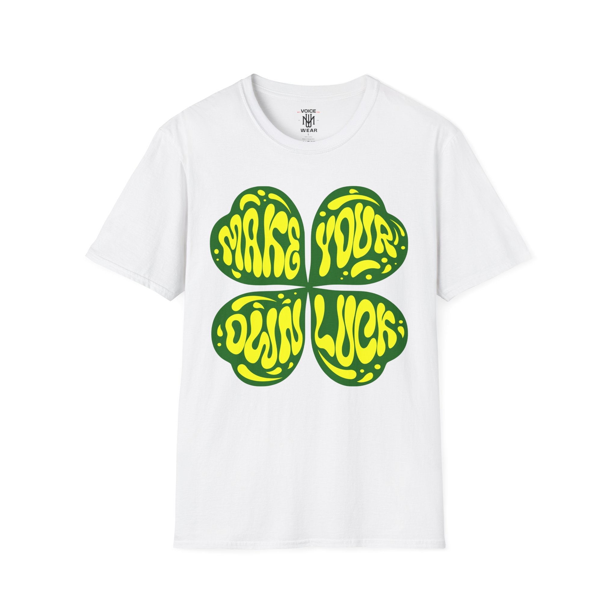 "Make Your Own Luck - Yellow" - "moti-Voice-tion Wear" T-Shirt