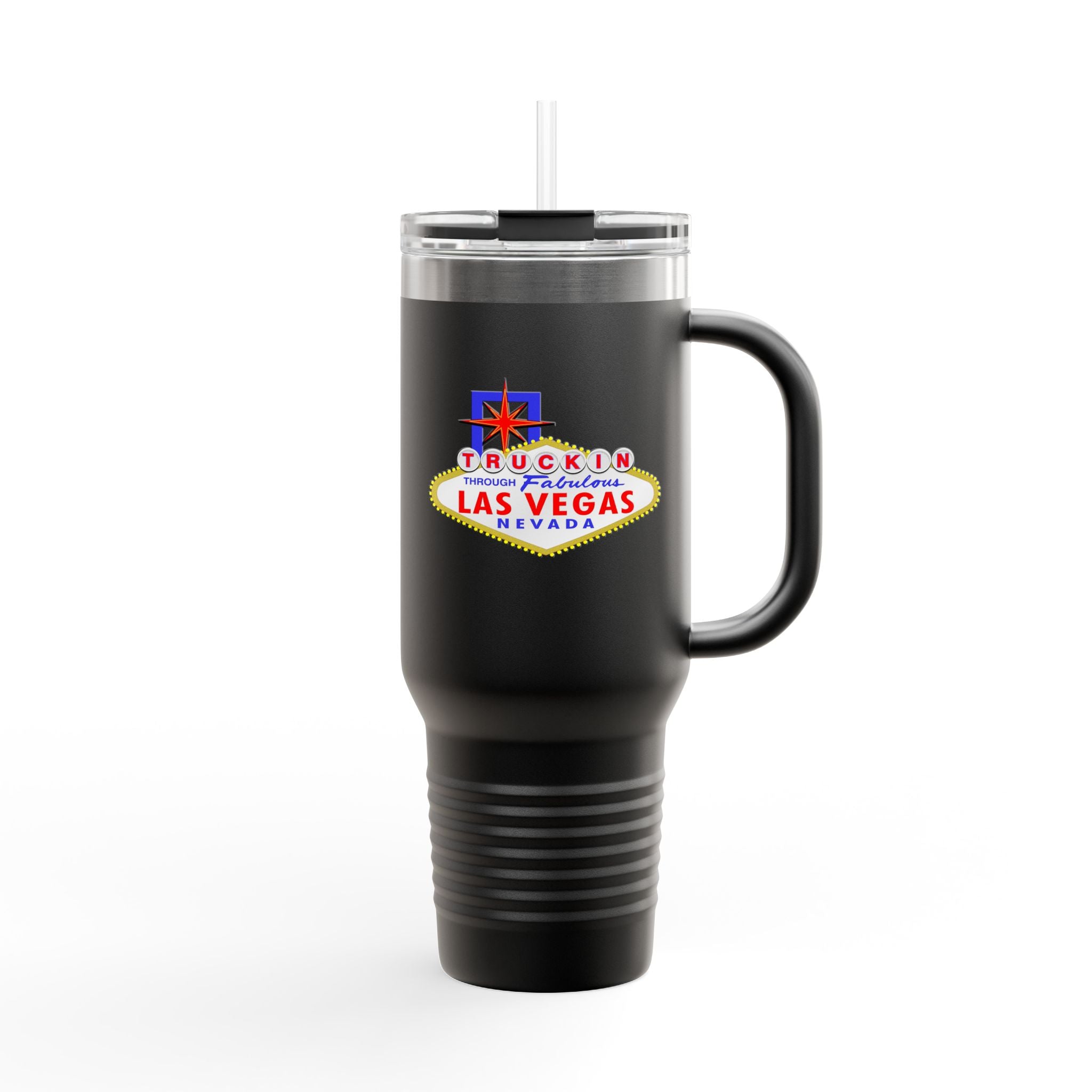 "Truckin Through" Las Vegas Sign 40oz Insulated Travel Mug | Tumbler