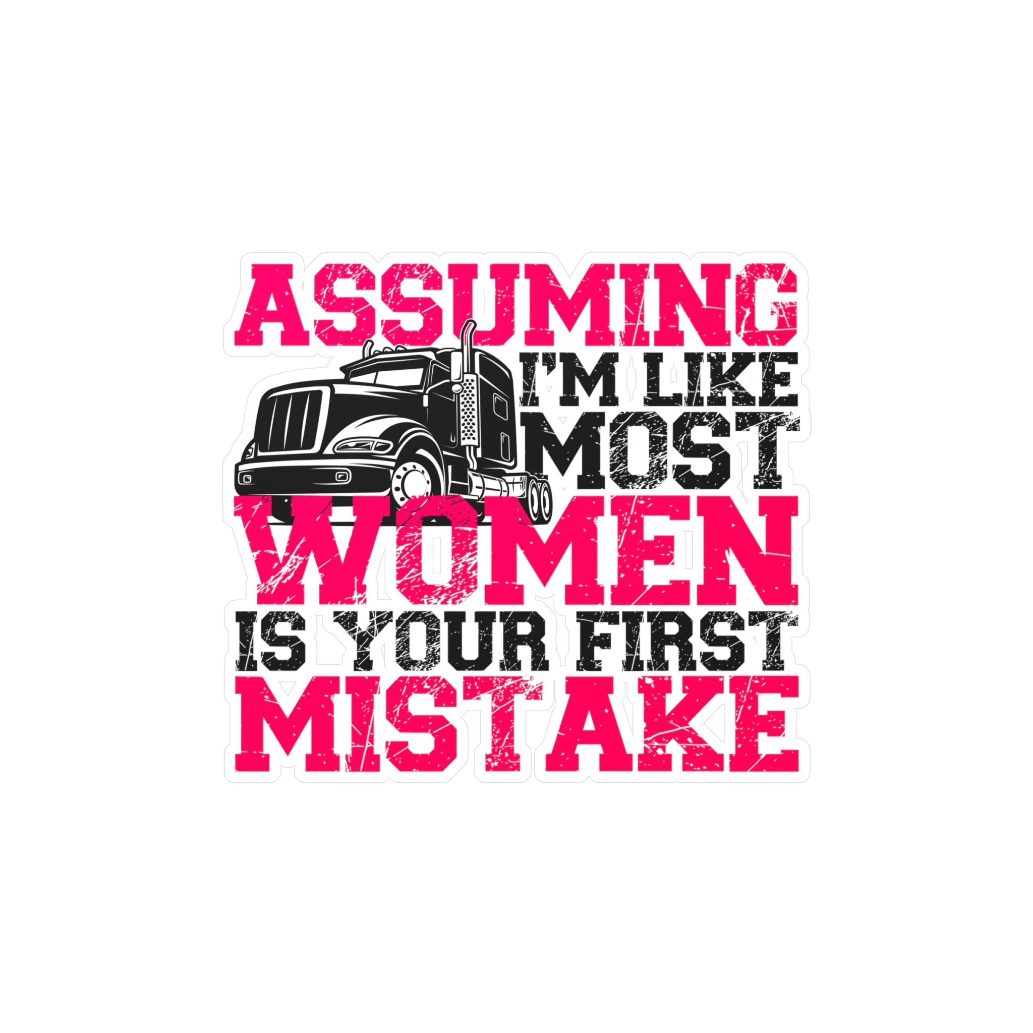 Assuming I'm Like Most Women Vinyl Decal