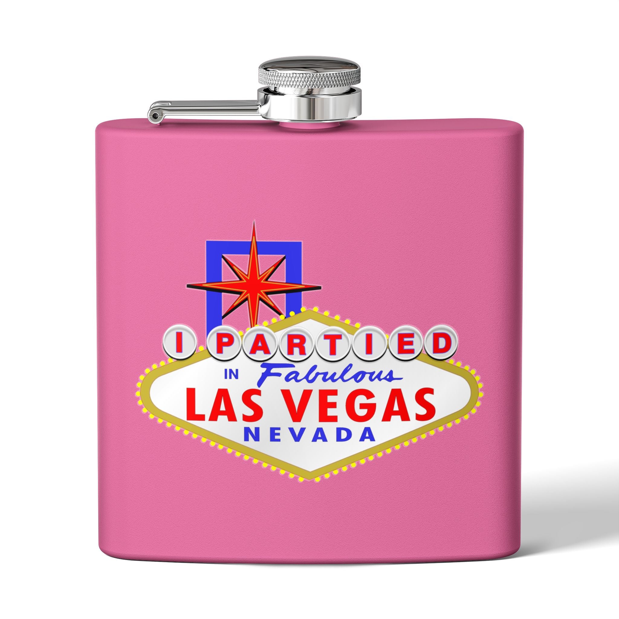 "I Partied" Las Vegas Sign 6oz Flask