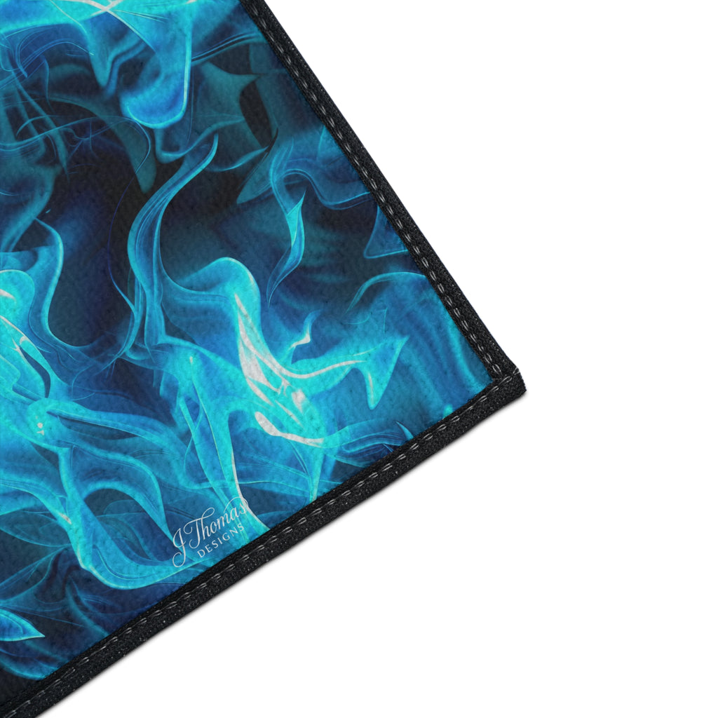 Heavy Duty Floor Mat – Blue Flames