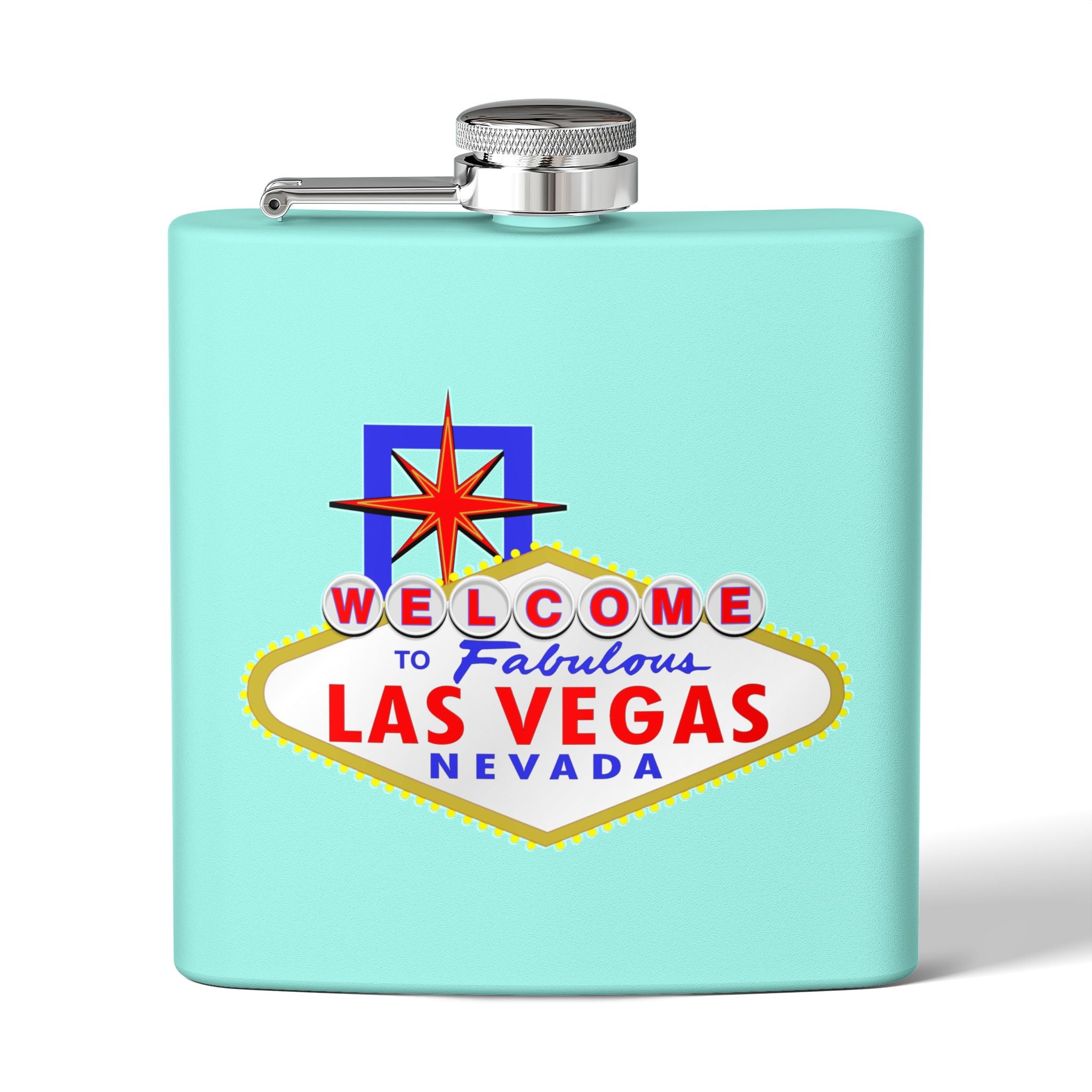 "Welcome To Fabulous" Las Vegas Sign 6oz Flask