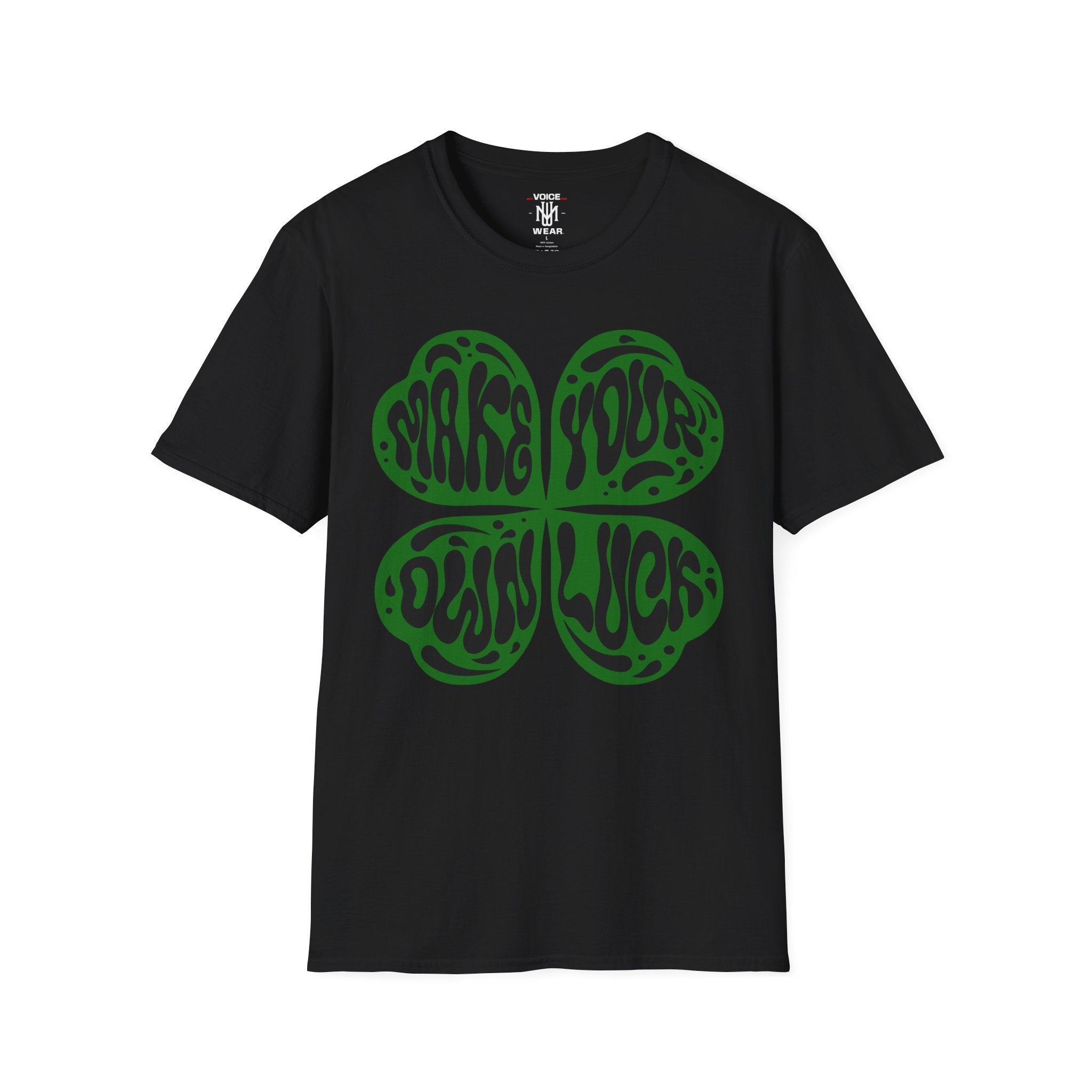 "Make Your Own Luck - Black" - "moti-Voice-tion Wear" T-Shirt