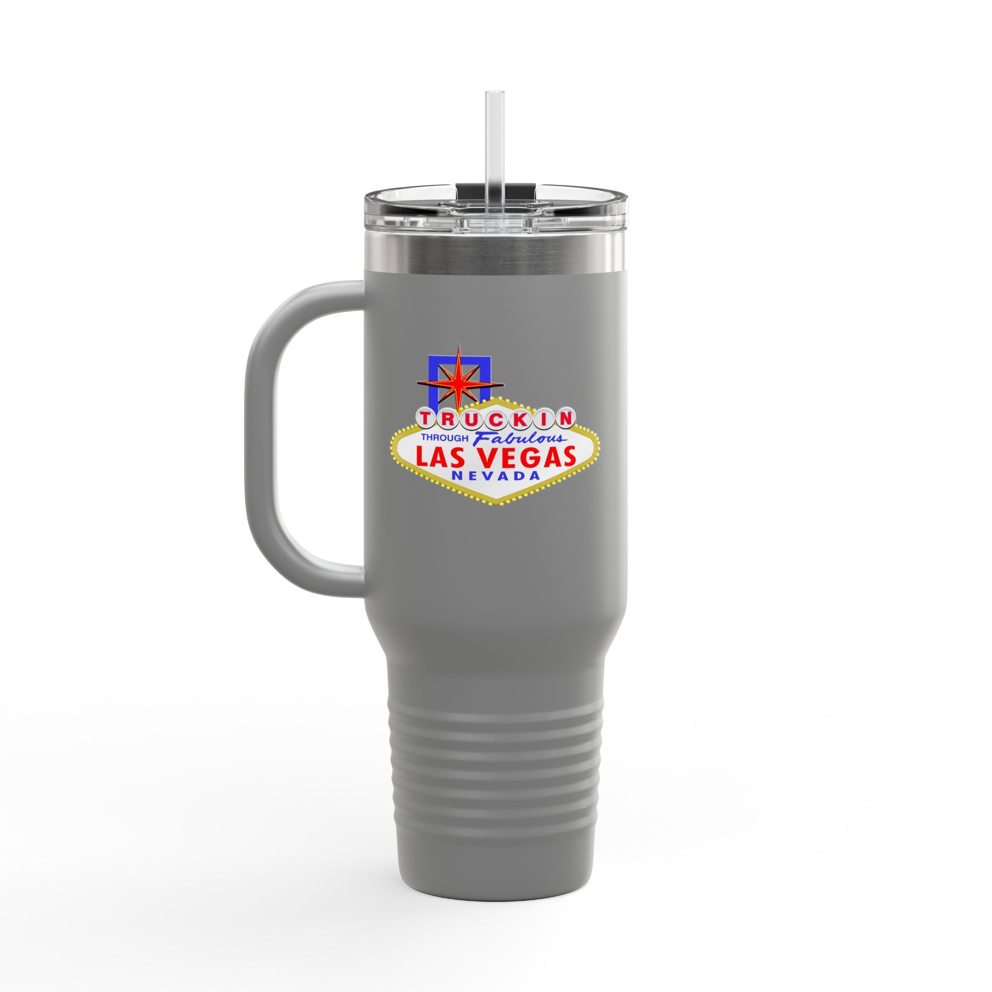 "Truckin Through" Las Vegas Sign 40oz Insulated Travel Mug | Tumbler