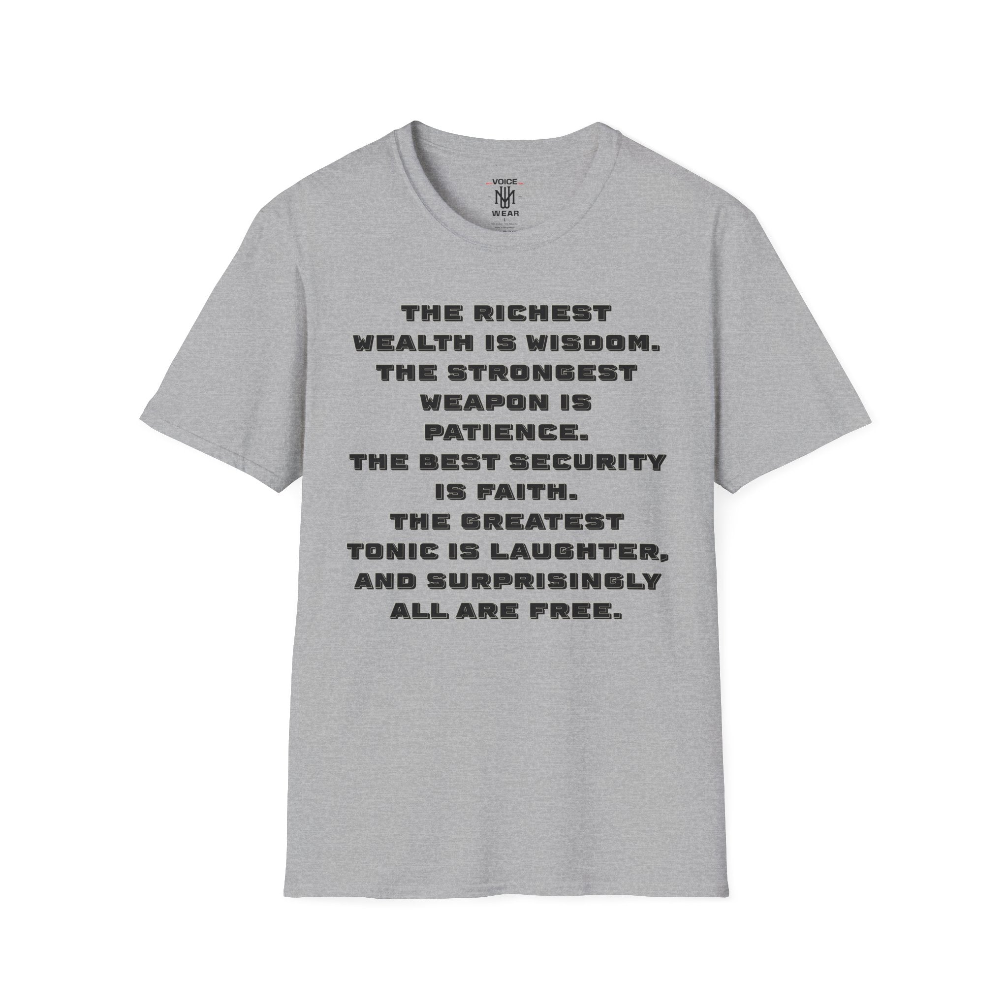 "Intangible Qualities" Quote - "moti-Voice-tion Wear" T-Shirt #2