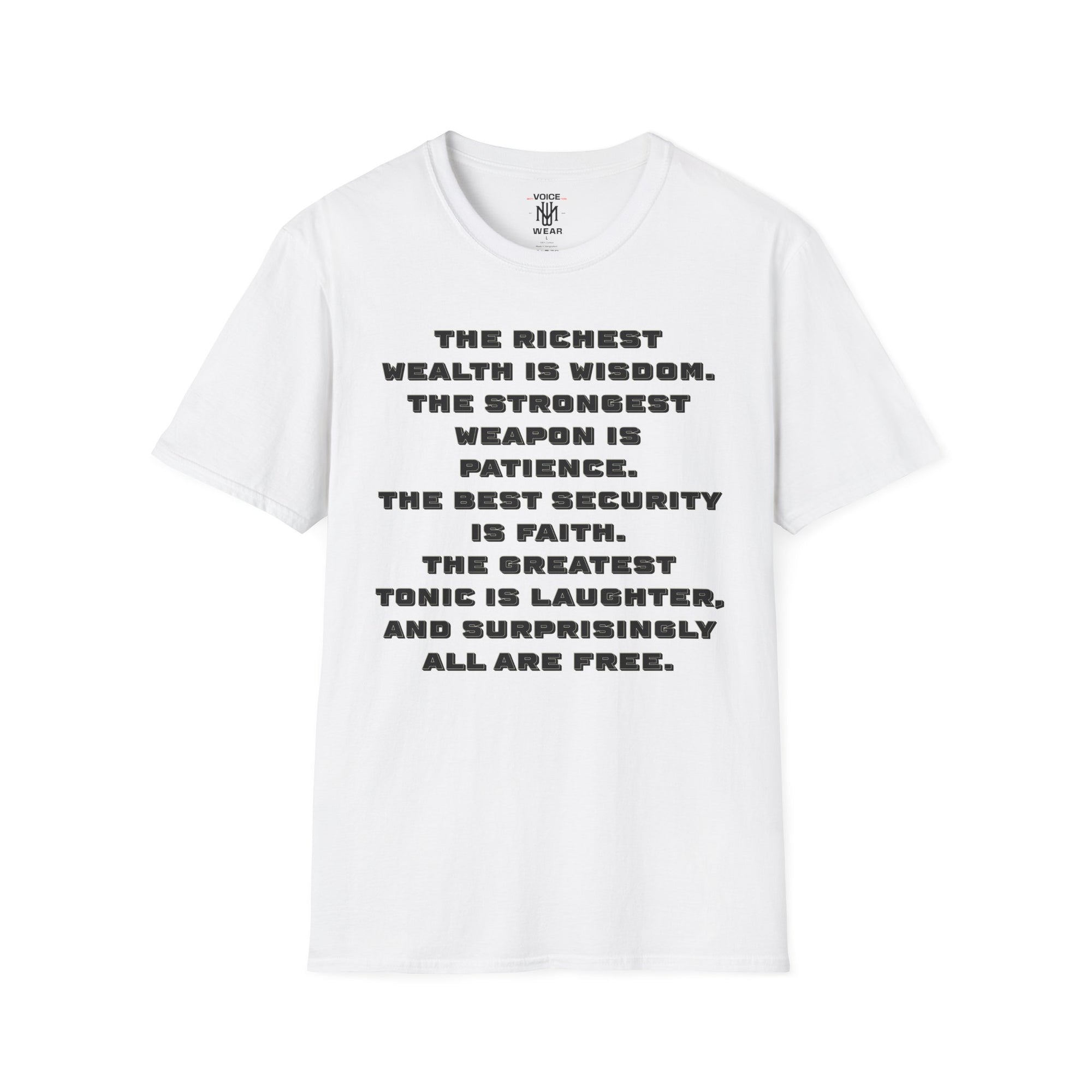 "Intangible Qualities" Quote - "moti-Voice-tion Wear" T-Shirt #2