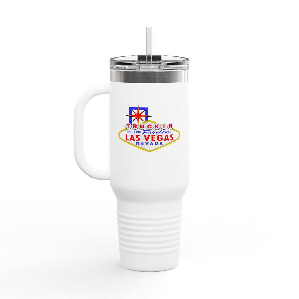 "Truckin Through" Las Vegas Sign 40oz Insulated Travel Mug | Tumbler